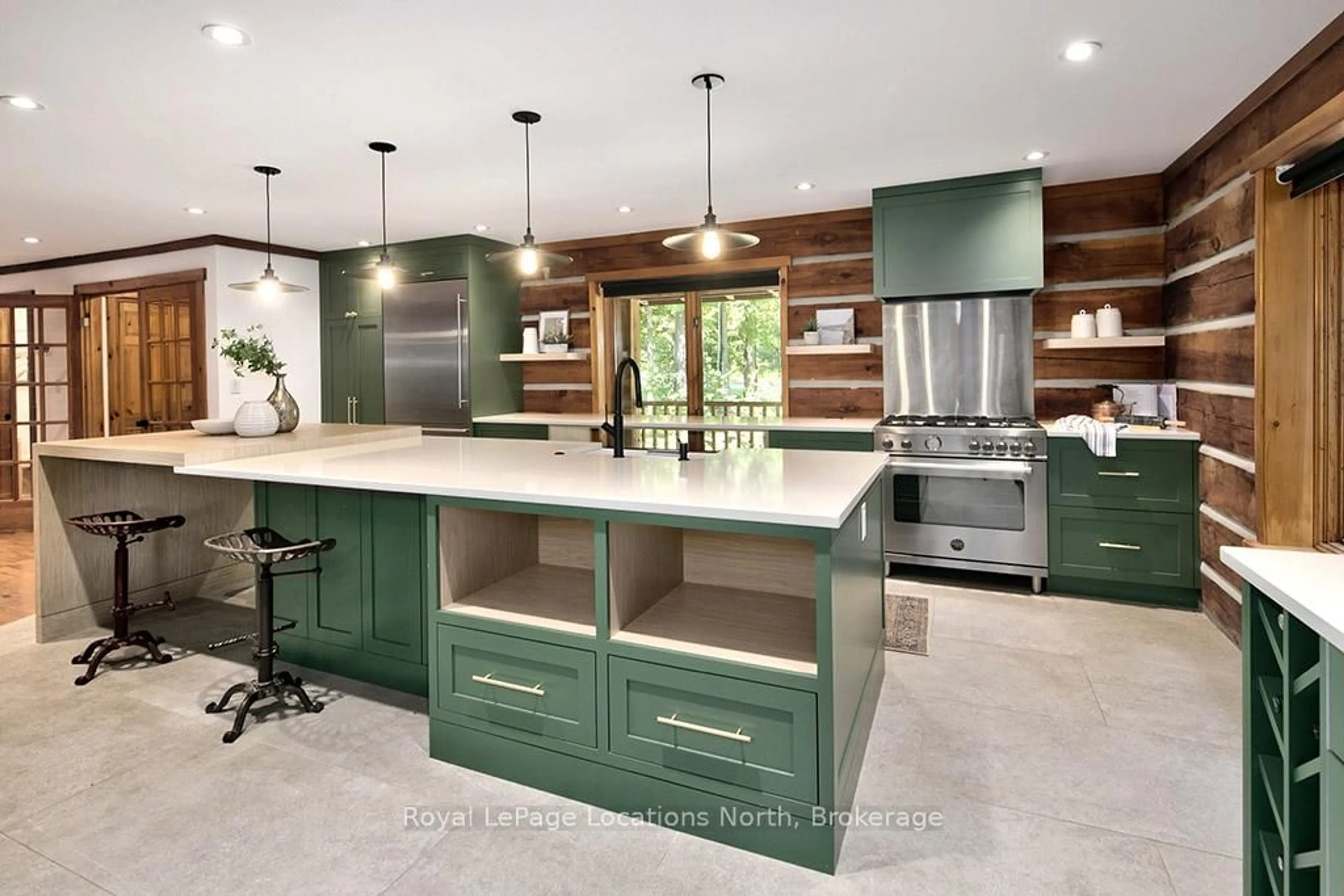Contemporary kitchen, ceramic/tile floor for 245596 22 Sdrd, Meaford Ontario N4L 0A7