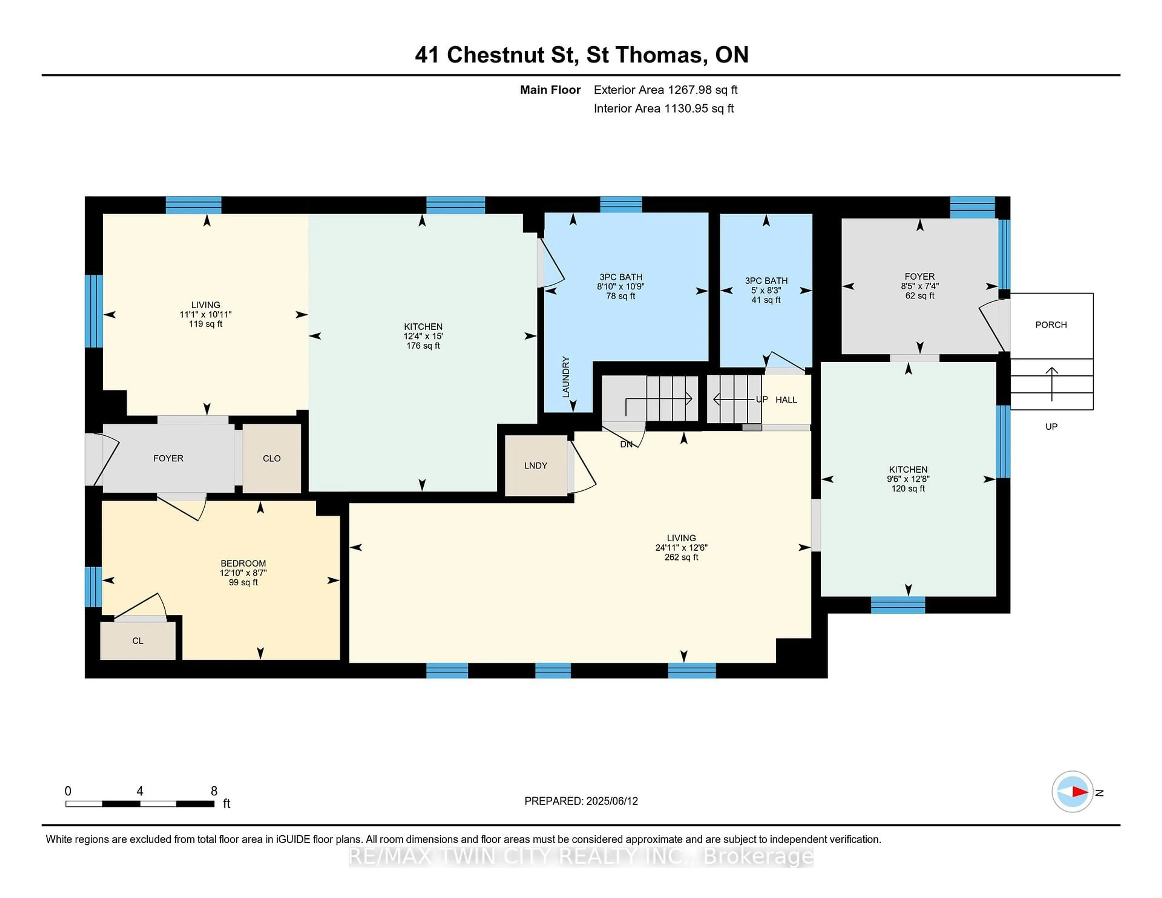 Floor plan for 41 Chestnut St, St. Thomas Ontario N5R 2A8