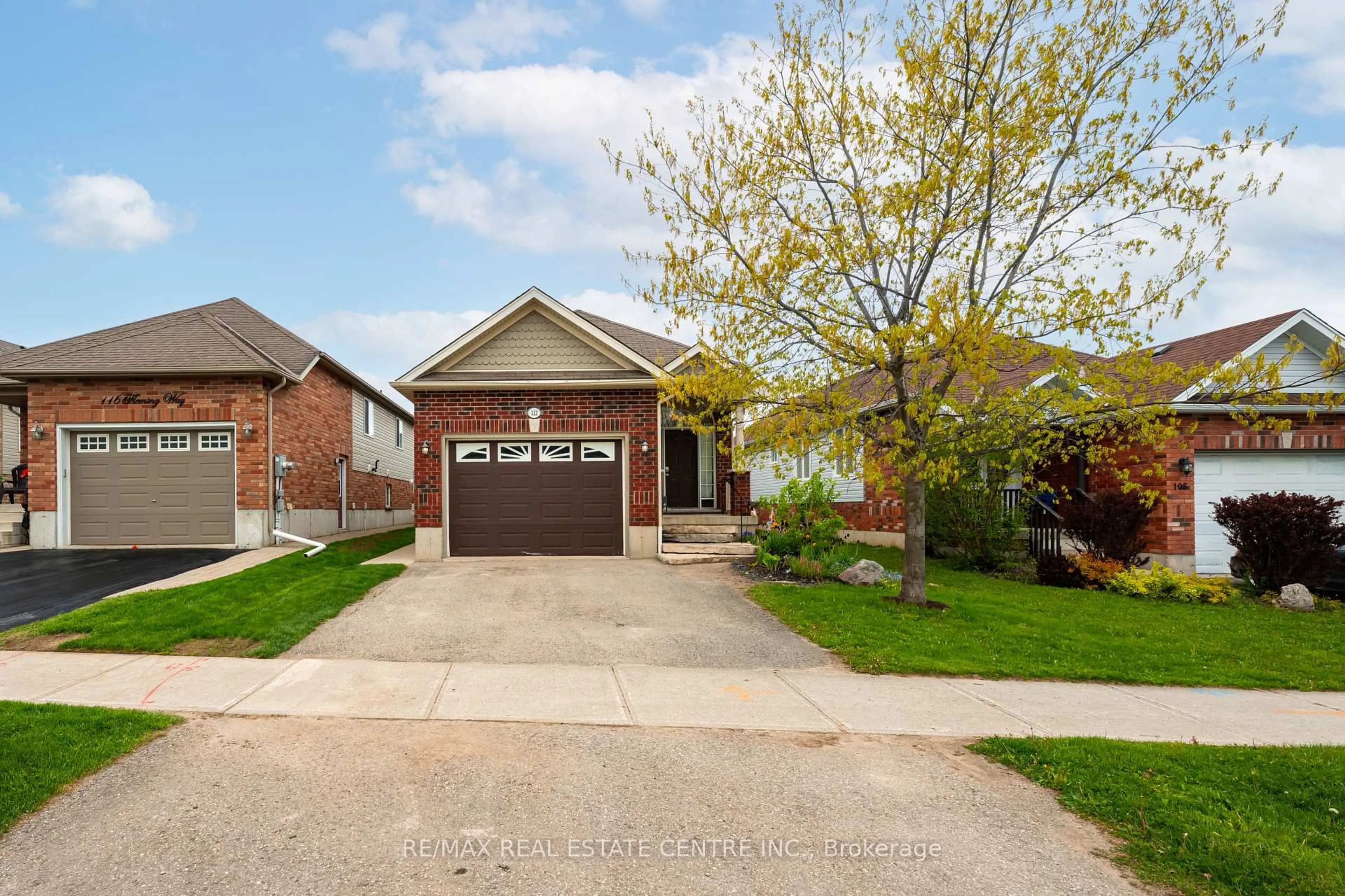 Home with brick exterior material, street for 112 Fleming Way, Shelburne Ontario L9V 3E3