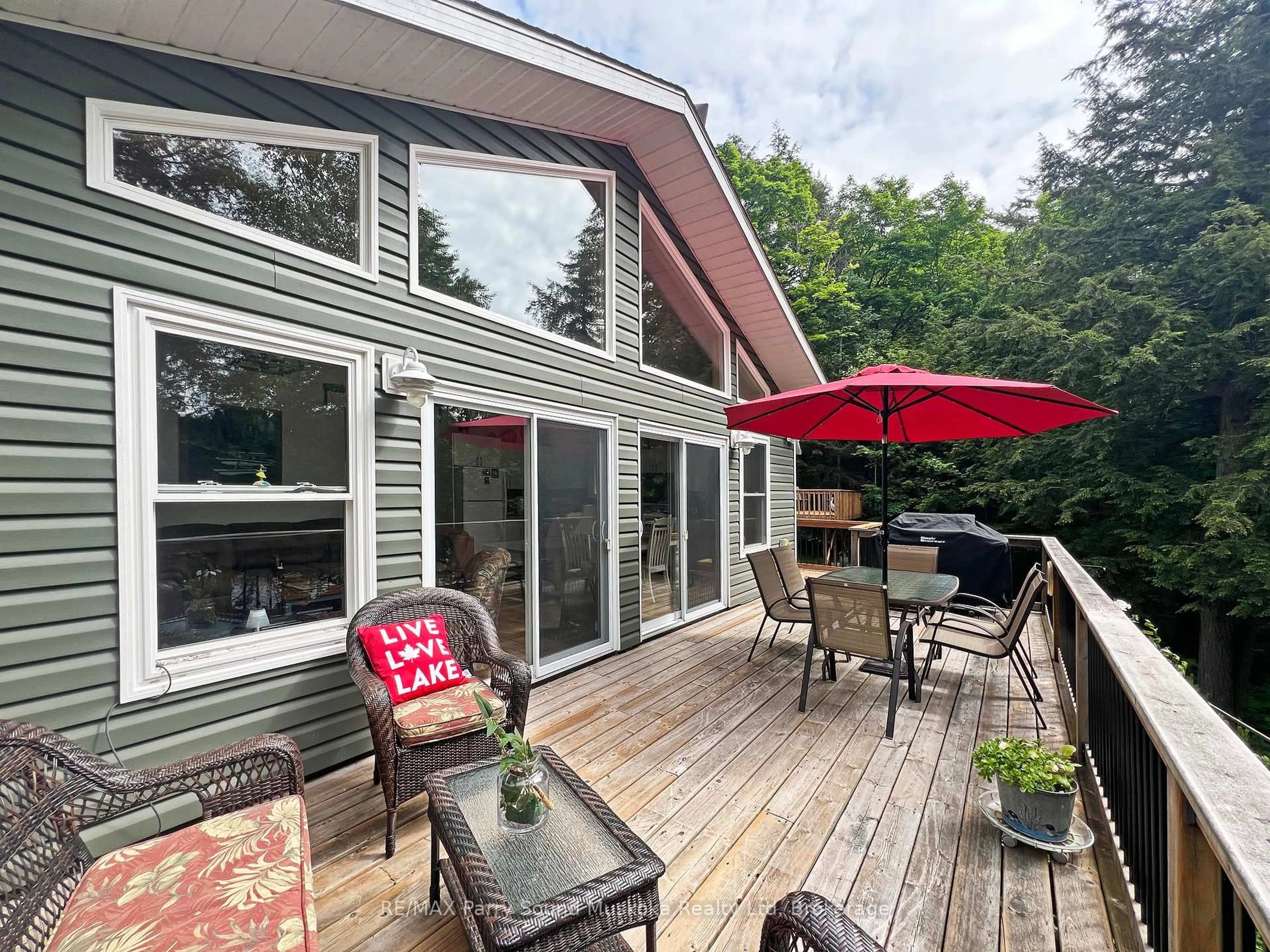Patio, water/lake/river/ocean view for 994 Toad Lake, Parry Sound Remote Area Ontario P0H 1S0