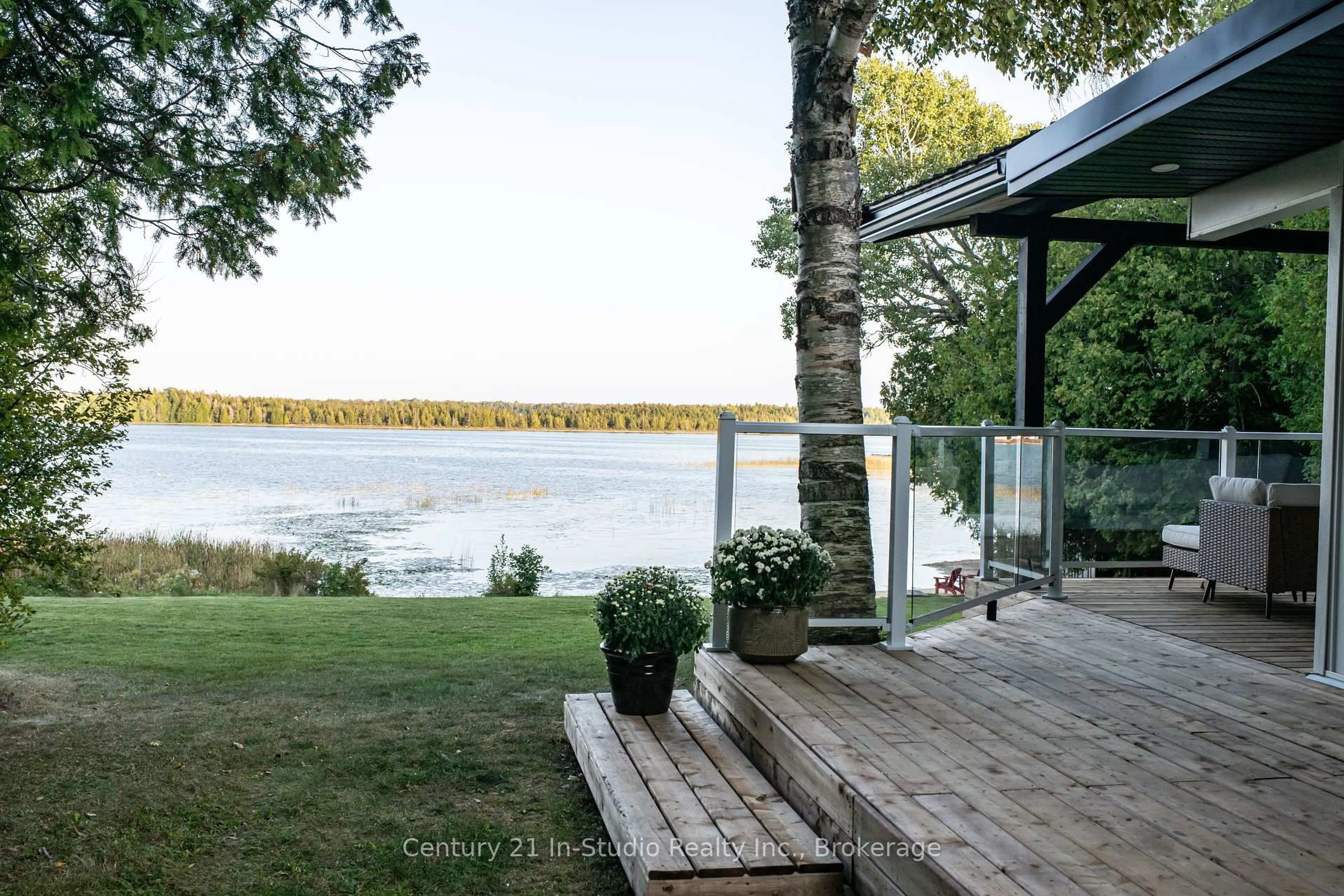 Patio, water/lake/river/ocean view for 193 Tamarac Rd, Northern Bruce Peninsula Ontario N0H 1W0