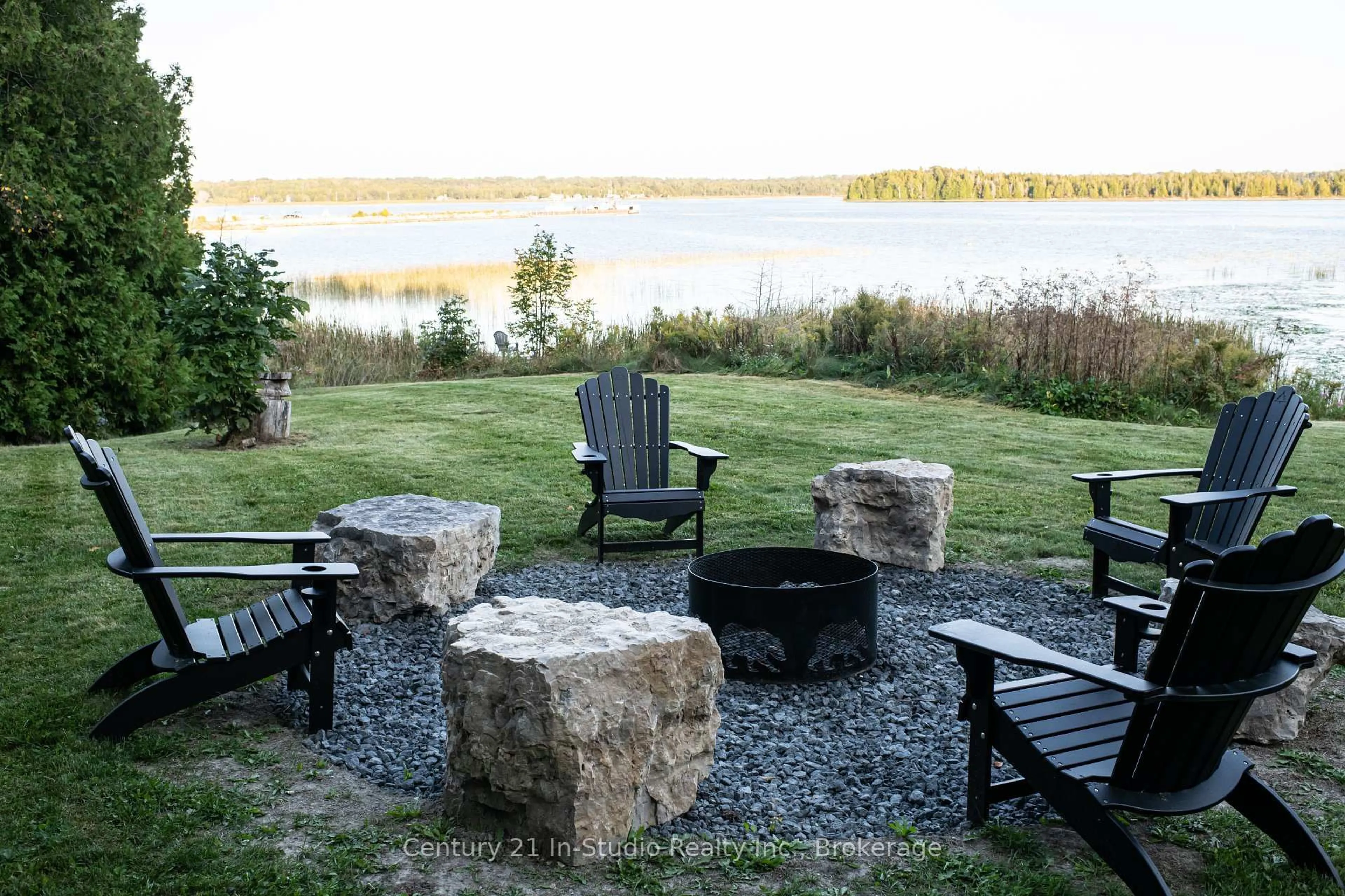 Patio, water/lake/river/ocean view for 193 Tamarac Rd, Northern Bruce Peninsula Ontario N0H 1W0