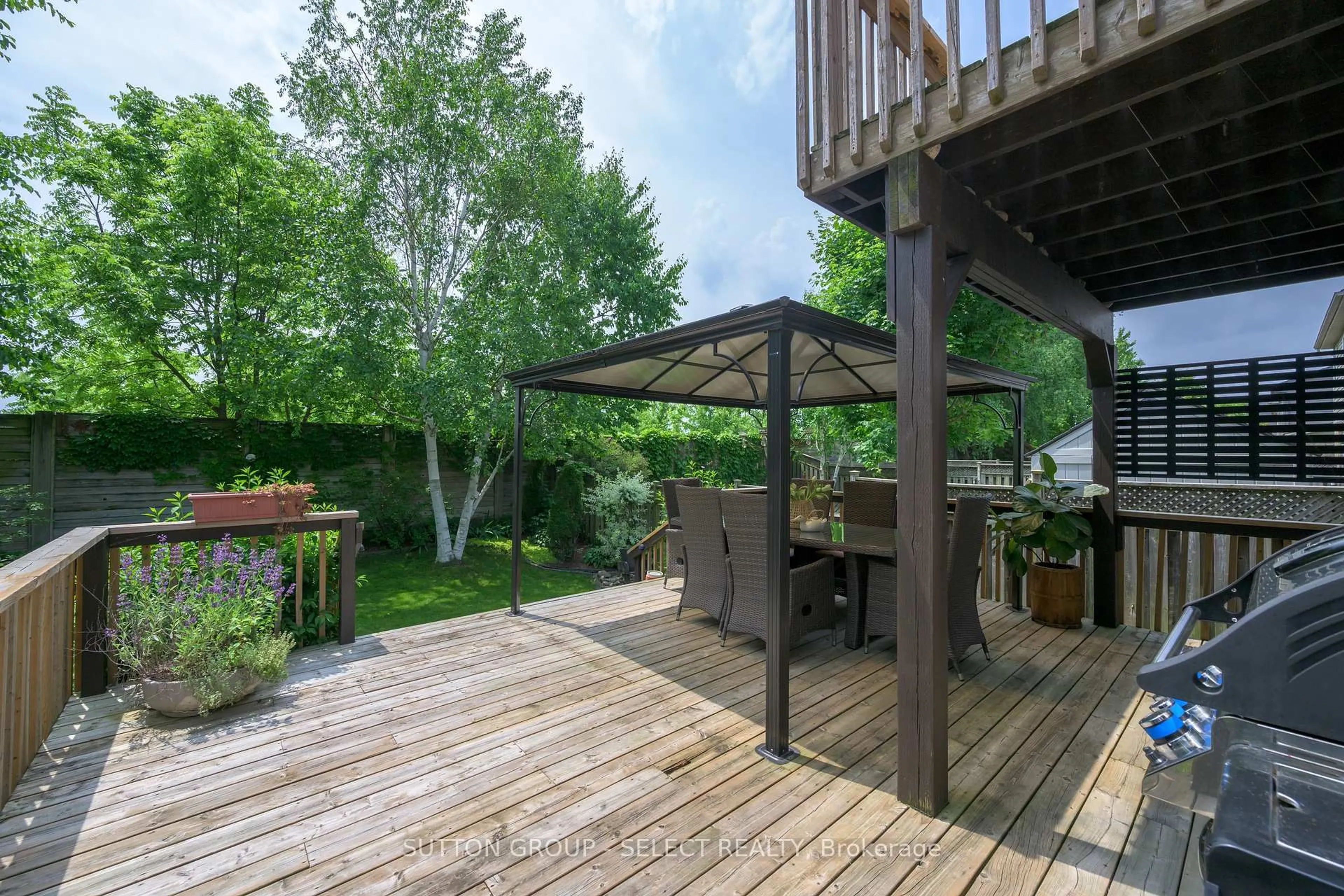 Patio, forest/trees view for 237 McMahen St, London East Ontario N5Y 0A2