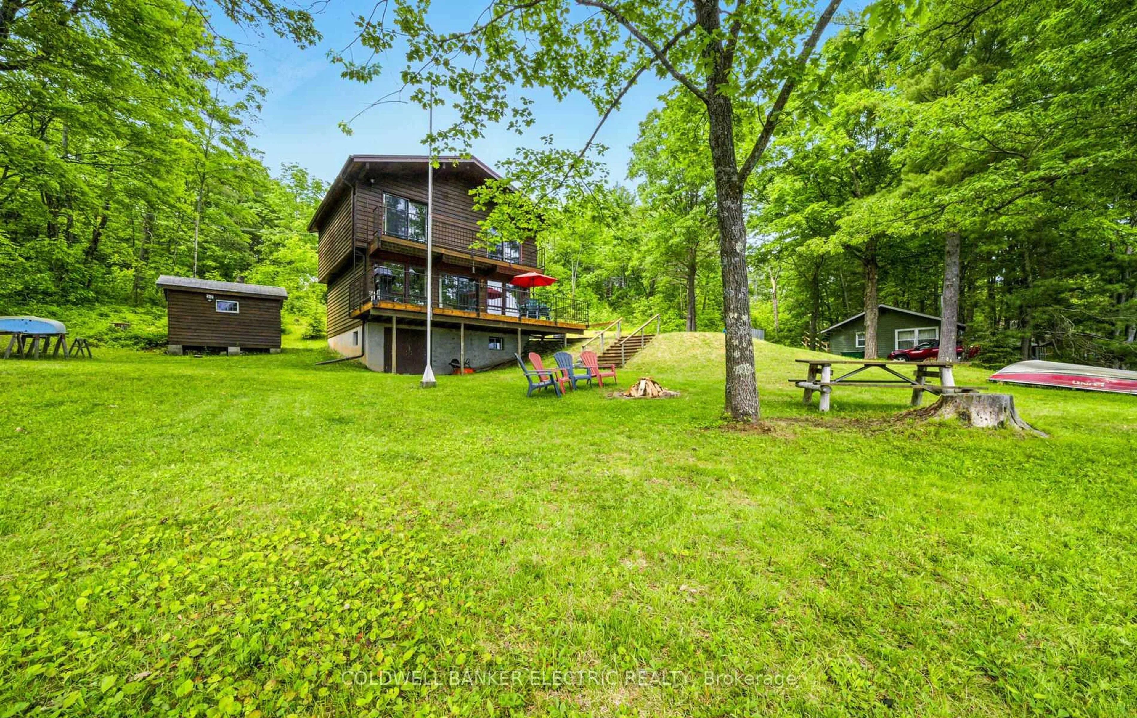 A pic from outside/outdoor area/front of a property/back of a property/a pic from drone, water/lake/river/ocean view for 199 Fire Route 87, Havelock-Belmont-Methuen Ontario K0L 1A0