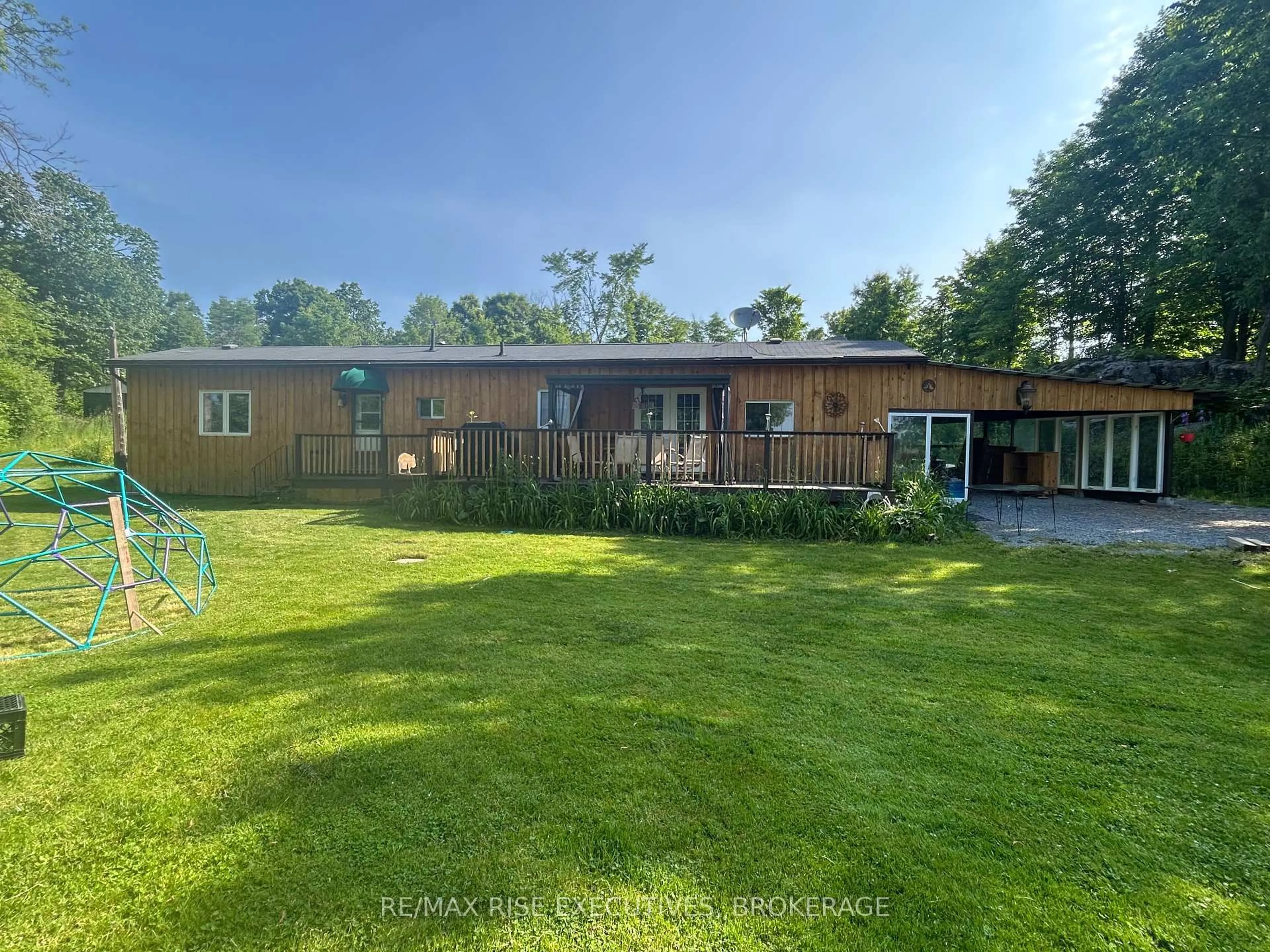 A pic from outside/outdoor area/front of a property/back of a property/a pic from drone, forest/trees view for 5121 WILMER Rd, Perth Road Ontario K0H 2L0