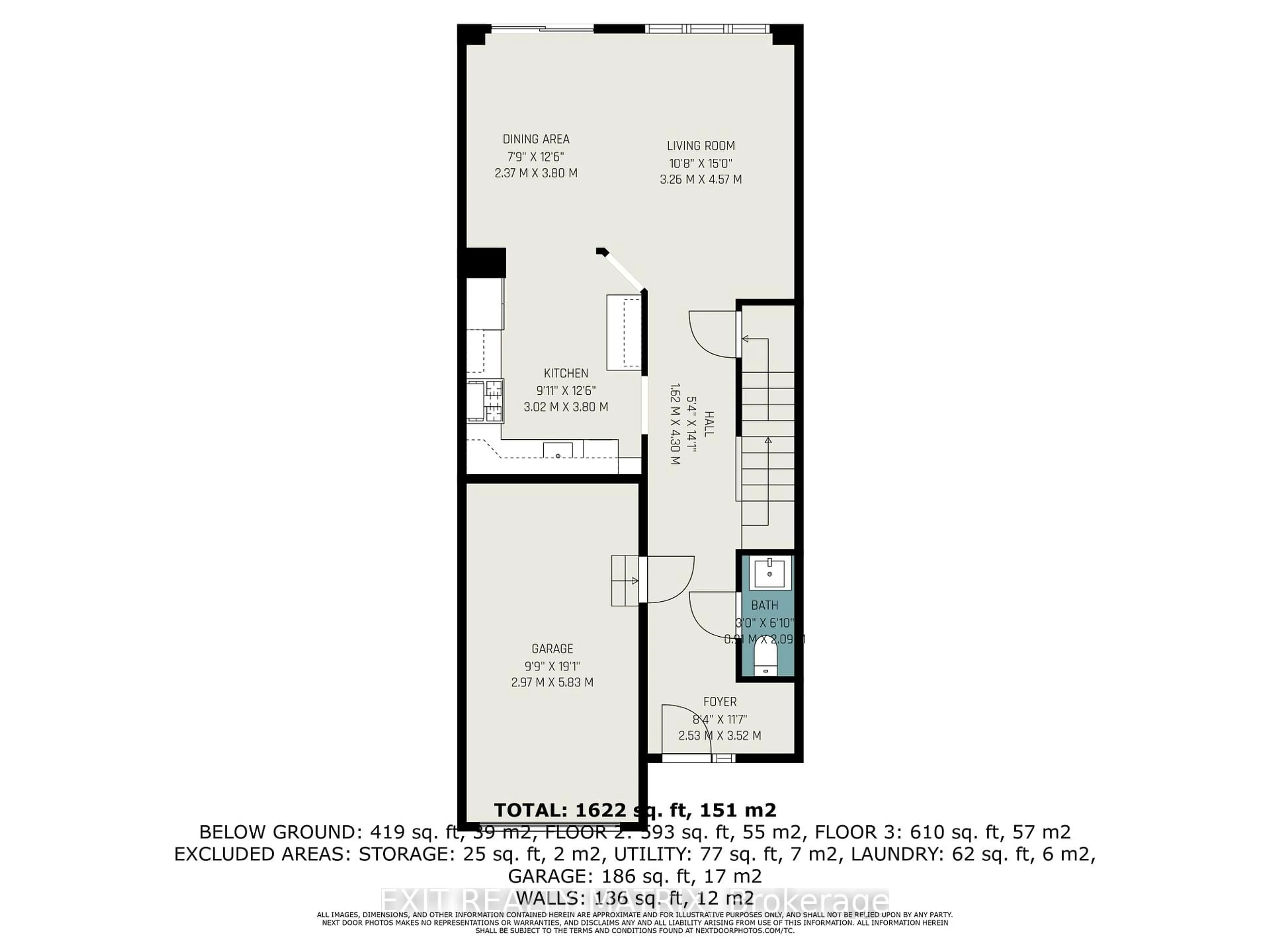 Floor plan for 61 Winnegreen Crt, Ottawa Ontario K1G 5S2