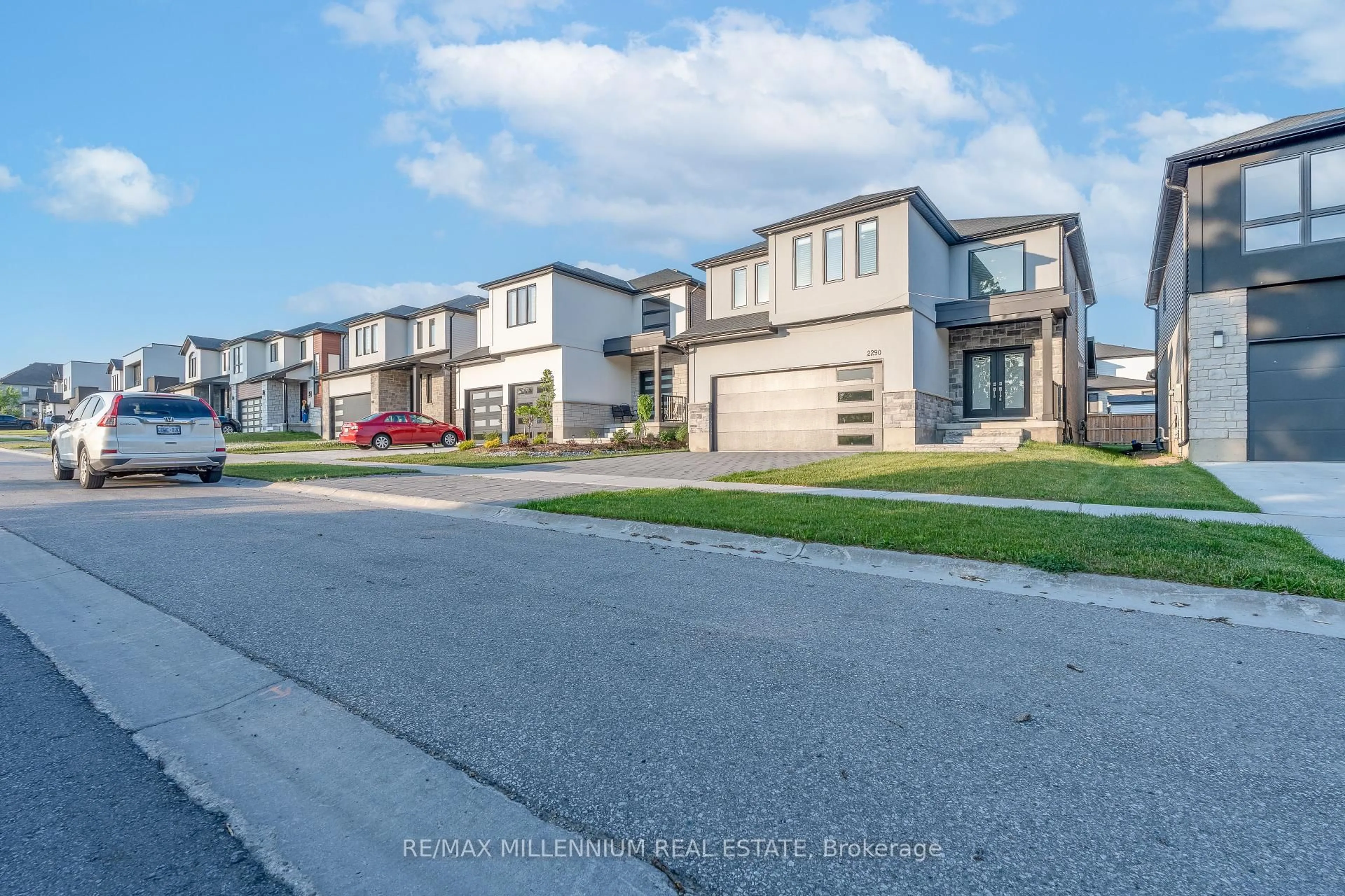 A pic from outside/outdoor area/front of a property/back of a property/a pic from drone, street for 2290 Wickerson Rd, London South Ontario N6K 0H6
