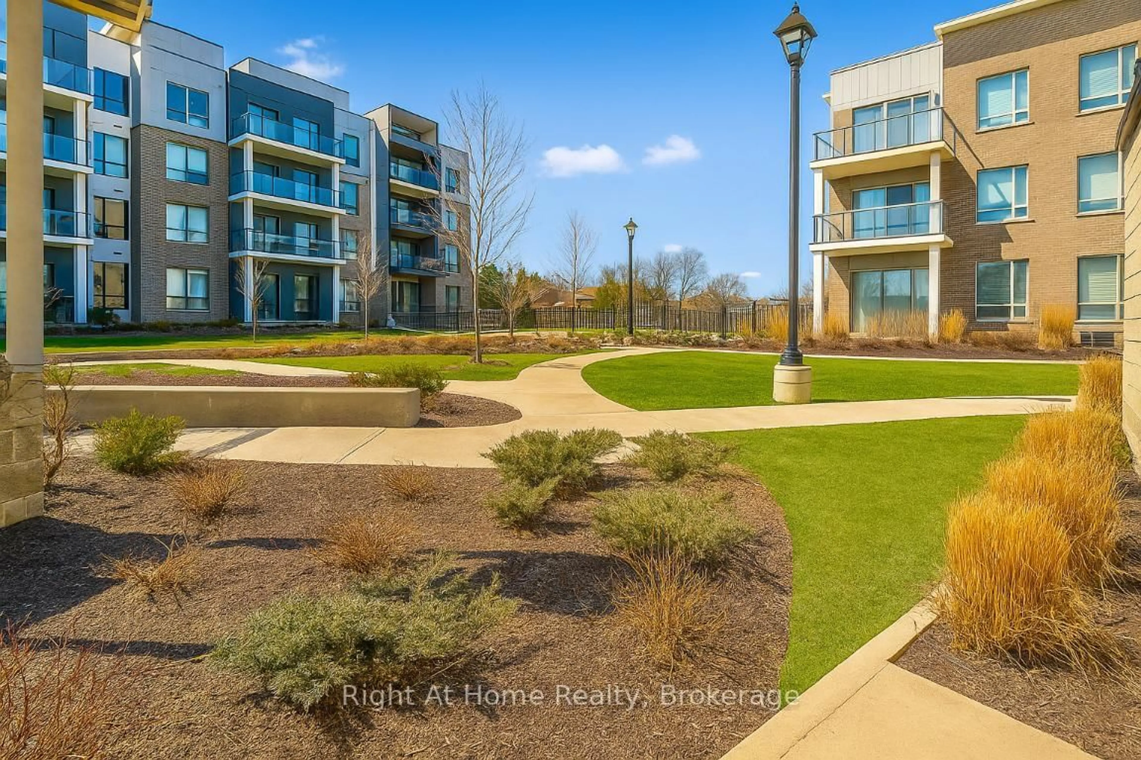 A pic from outside/outdoor area/front of a property/back of a property/a pic from drone, water/lake/river/ocean view for 5055 Greenlane Rd #416, Lincoln Ontario L3J 2J3