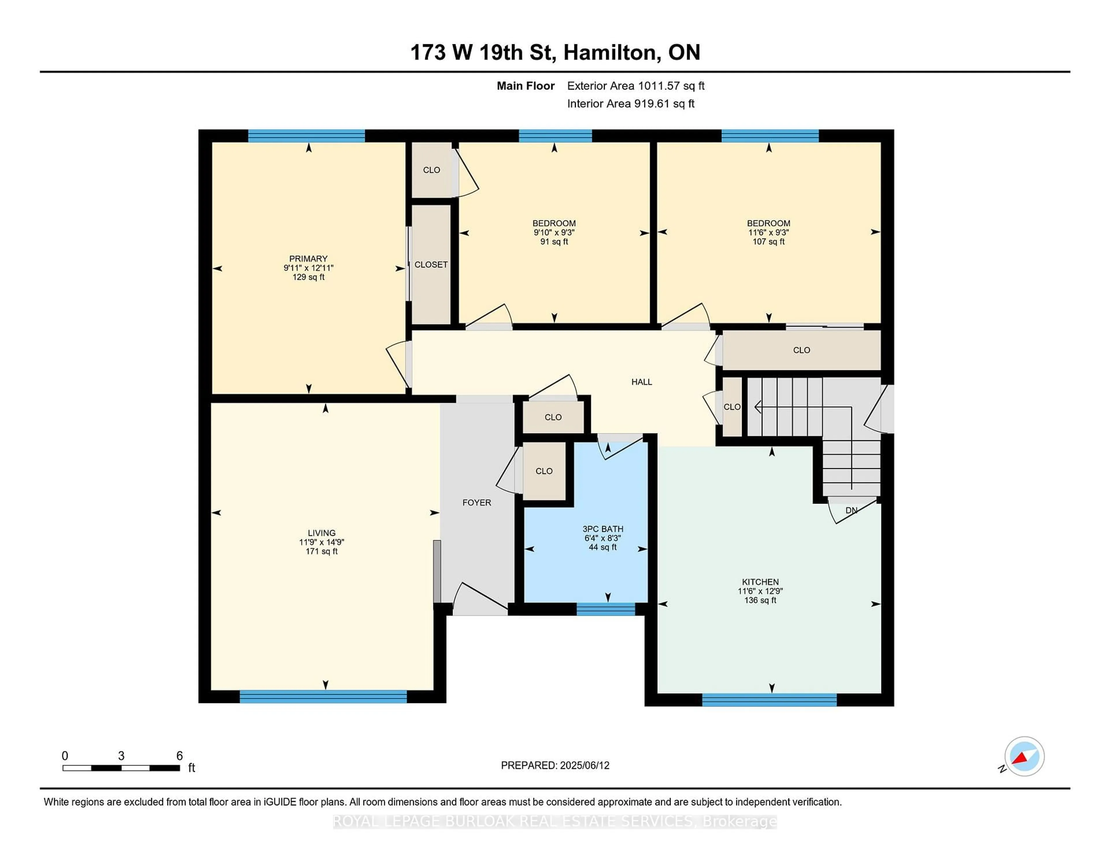 Floor plan for 173 West 19th St, Hamilton Ontario L9C 4H9
