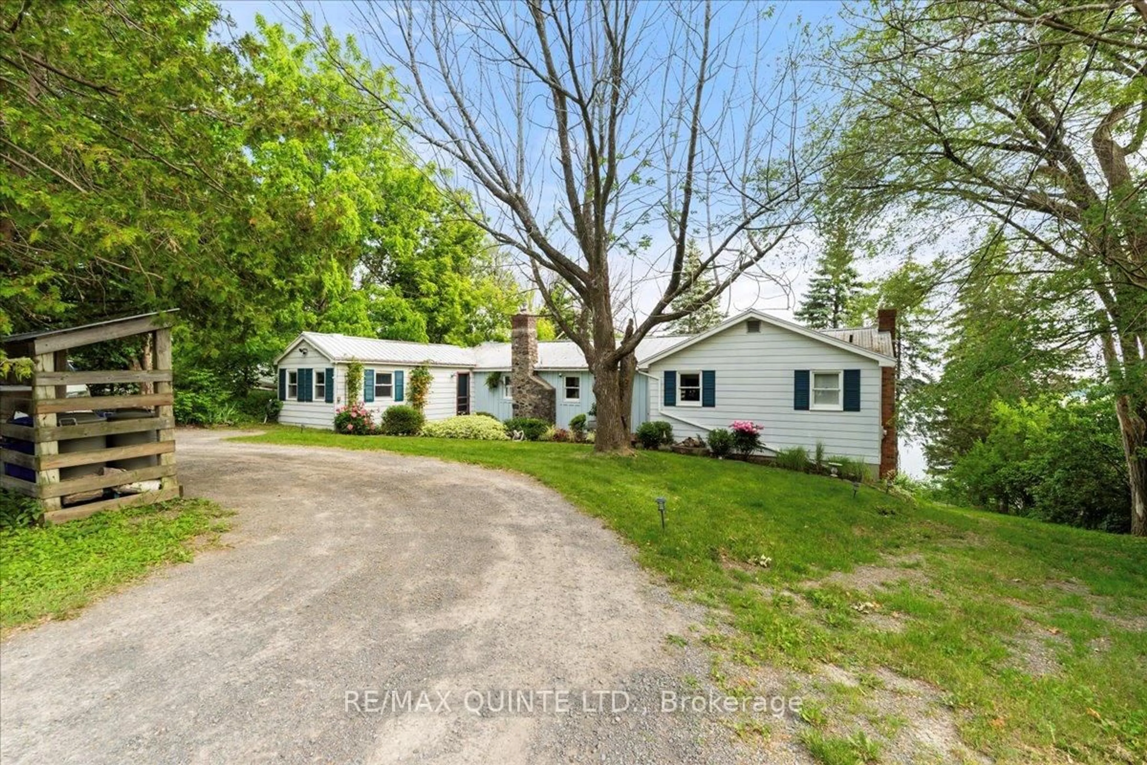 A pic from outside/outdoor area/front of a property/back of a property/a pic from drone, street for 11364 Loyalist Pkwy, Prince Edward County Ontario K0K 2T0