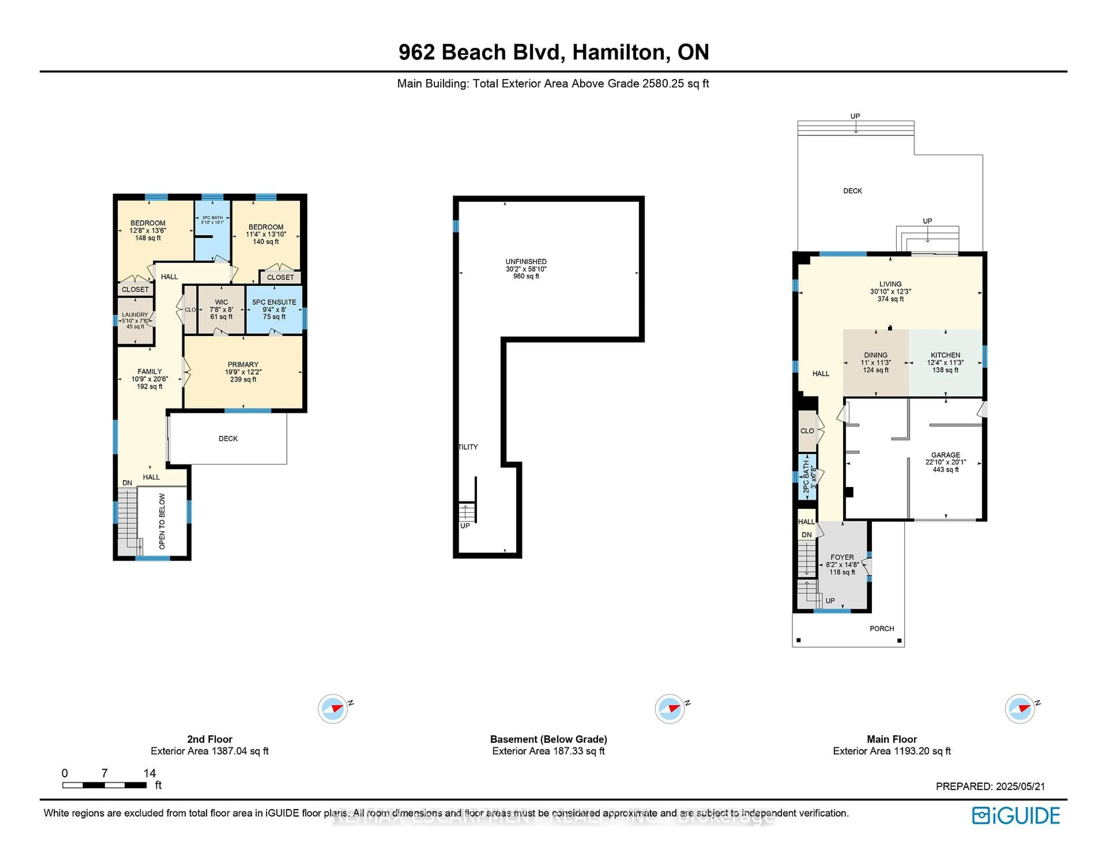 Floor plan for 962 Beach Blvd, Hamilton Ontario L8H 6Z4