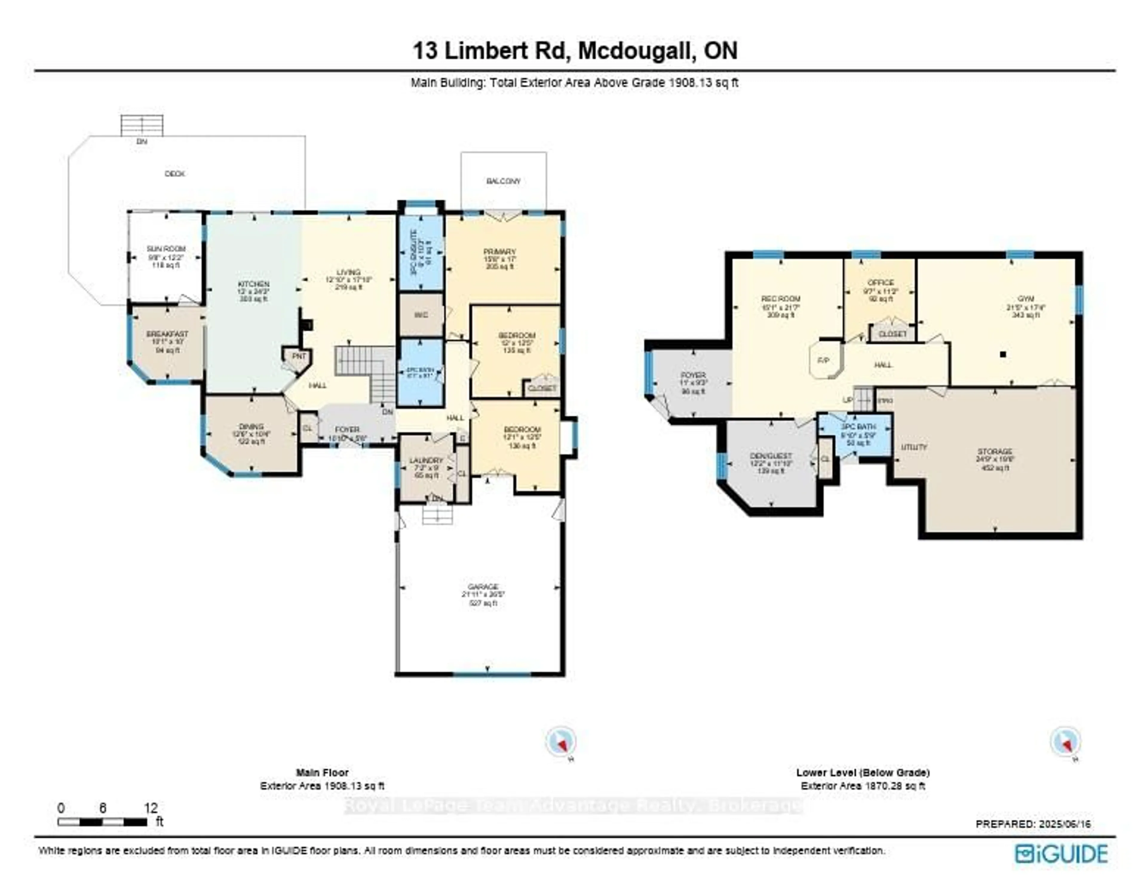 Floor plan for 13 Limbert Rd, McDougall Ontario P2A 2W9