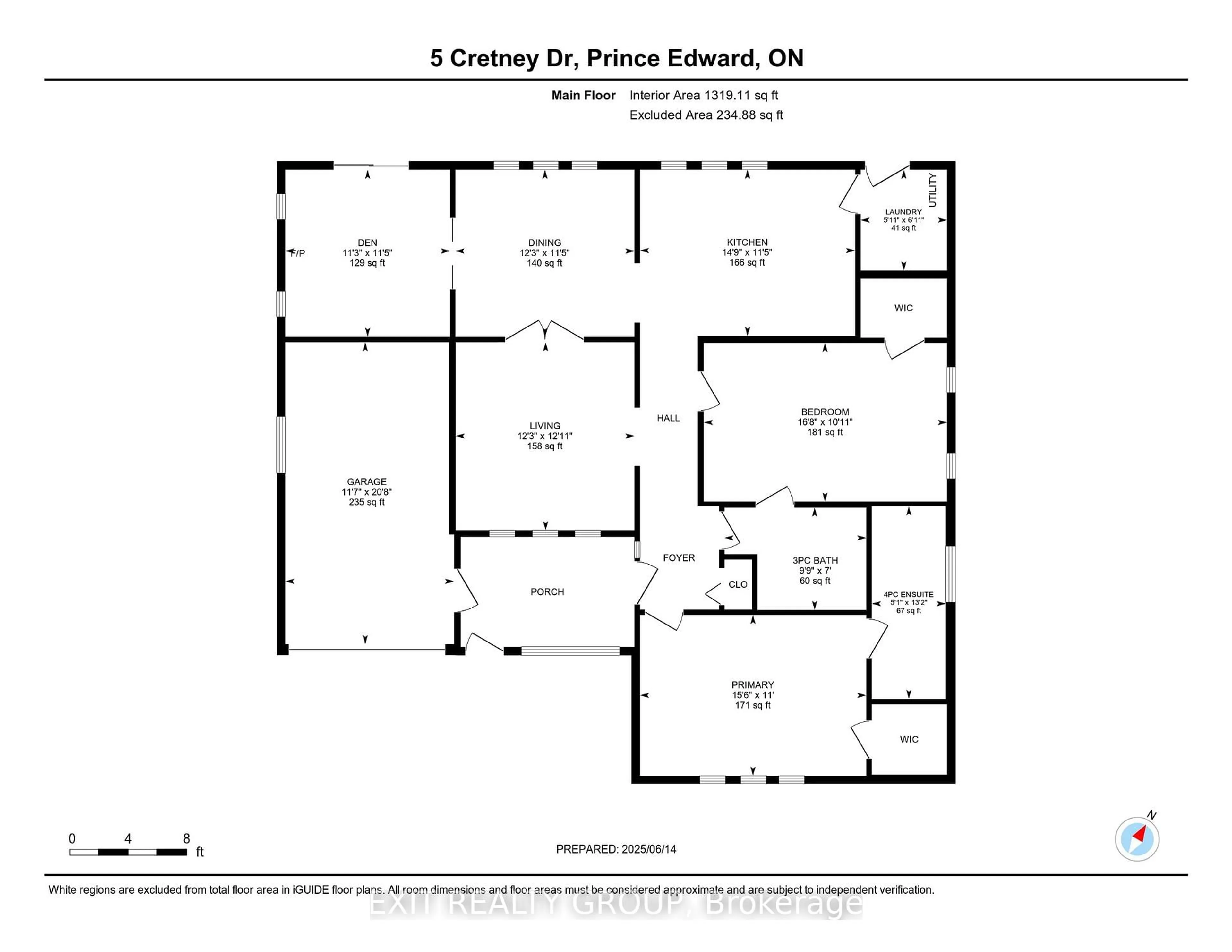 Floor plan for 5 Cretney Dr, Prince Edward County Ontario K0K 3L0