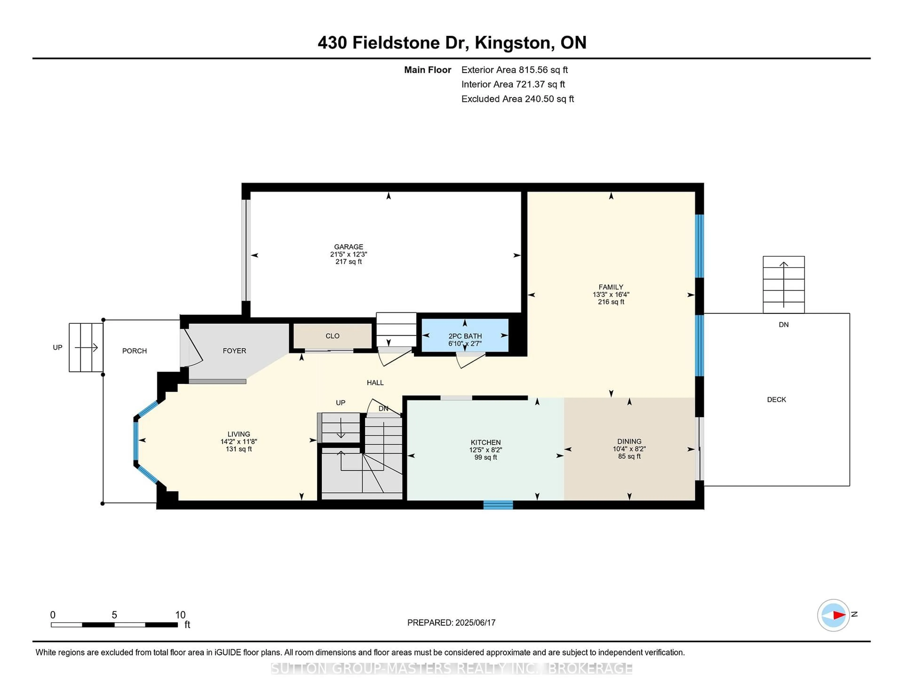 Floor plan for 430 Fieldstone Dr, Kingston Ontario K7K 7E2