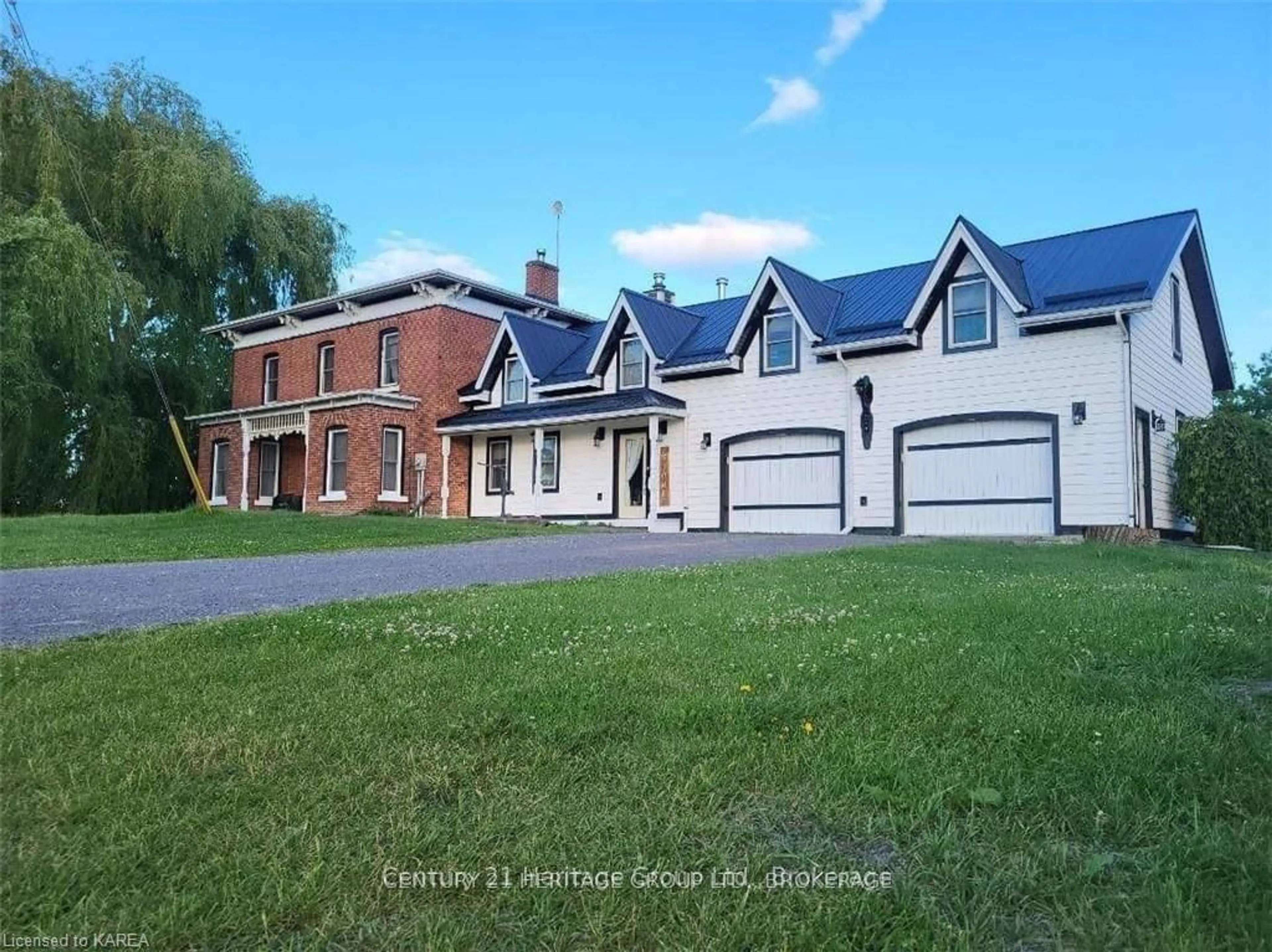 A pic from outside/outdoor area/front of a property/back of a property/a pic from drone, street for 7387 COUNTY RD 9, Napanee Ontario K7R 3K8
