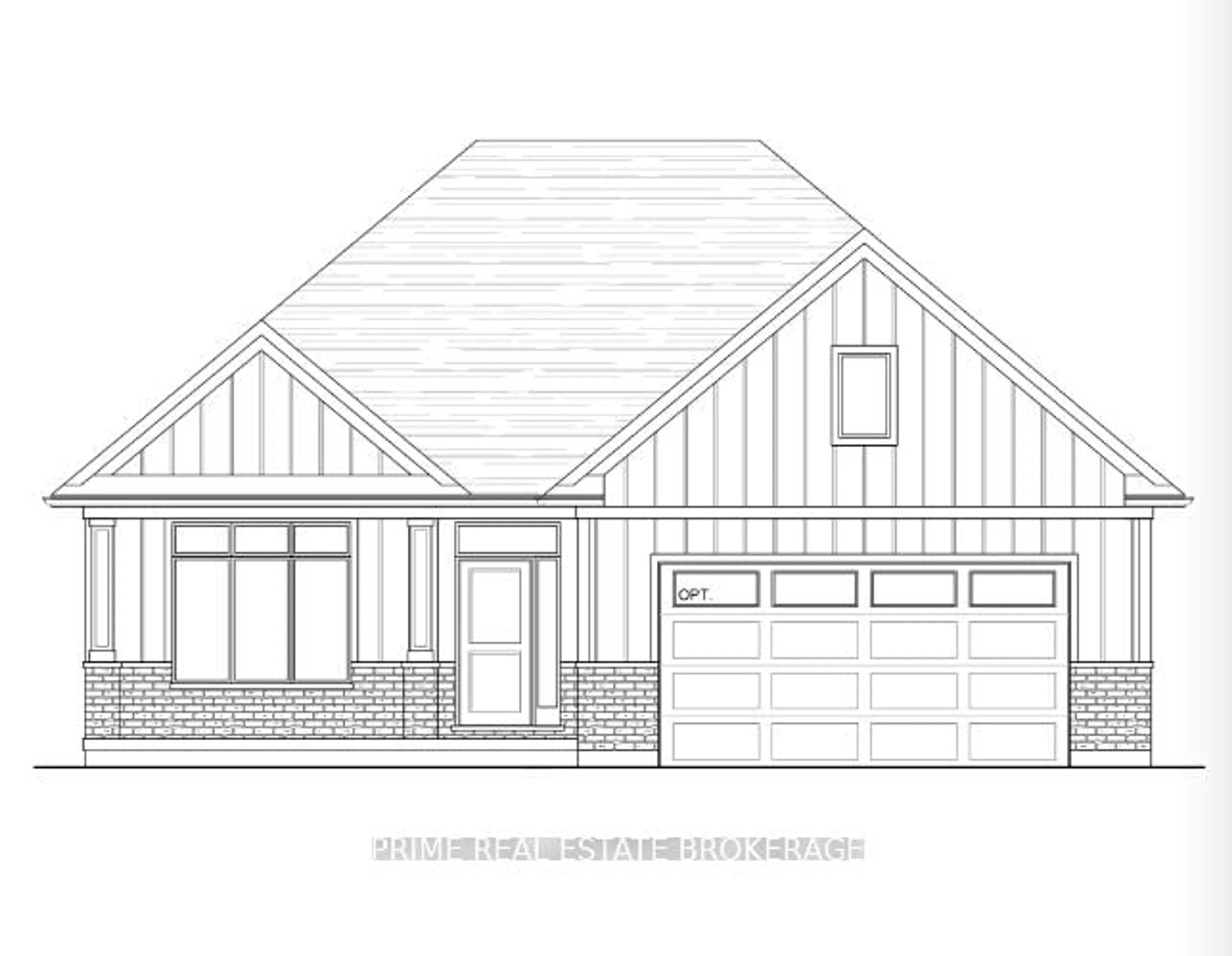 Home with brick exterior material, building for Lot 14 Hardy Dr, Strathroy-Caradoc Ontario N7G 0G2
