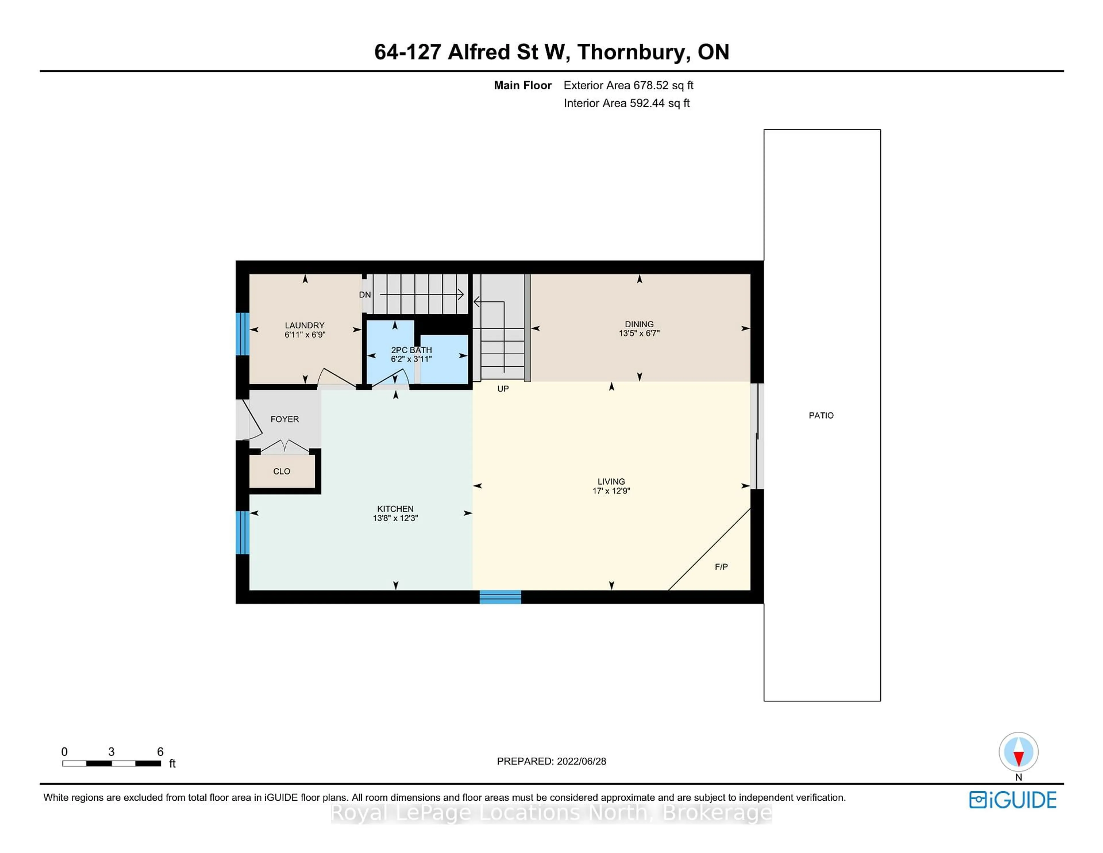 Floor plan for 127 Alfred St #64, Blue Mountains Ontario N0H 2P0