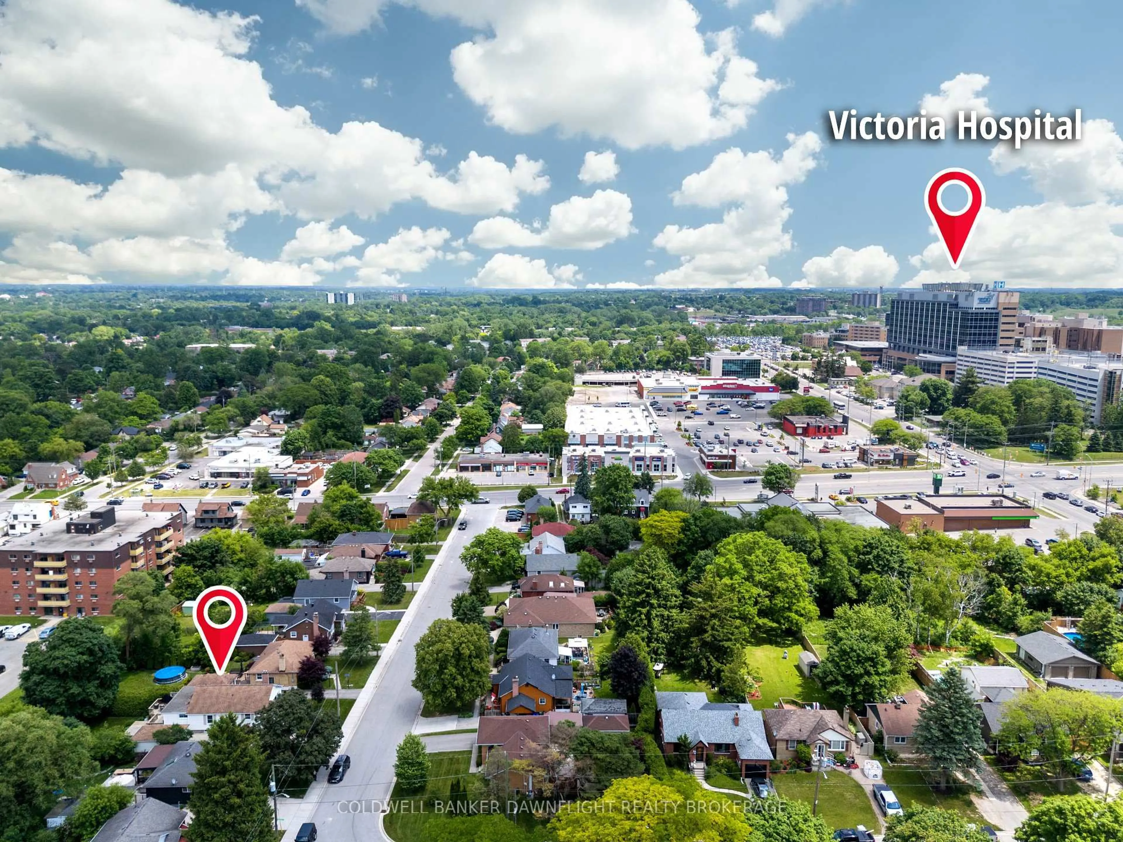 A pic from outside/outdoor area/front of a property/back of a property/a pic from drone, street for 644 Percy St, London South Ontario N6C 2L7