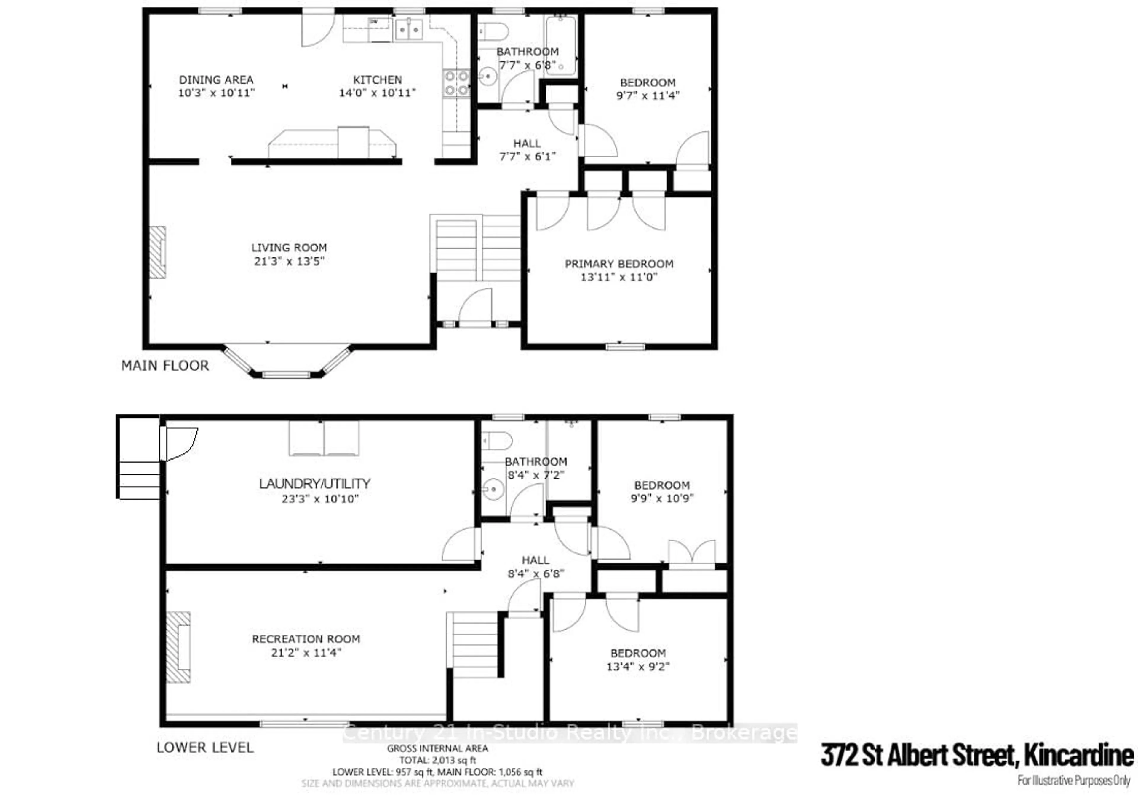 Floor plan for 372 St Albert St, Kincardine Ontario N2Z 2V3