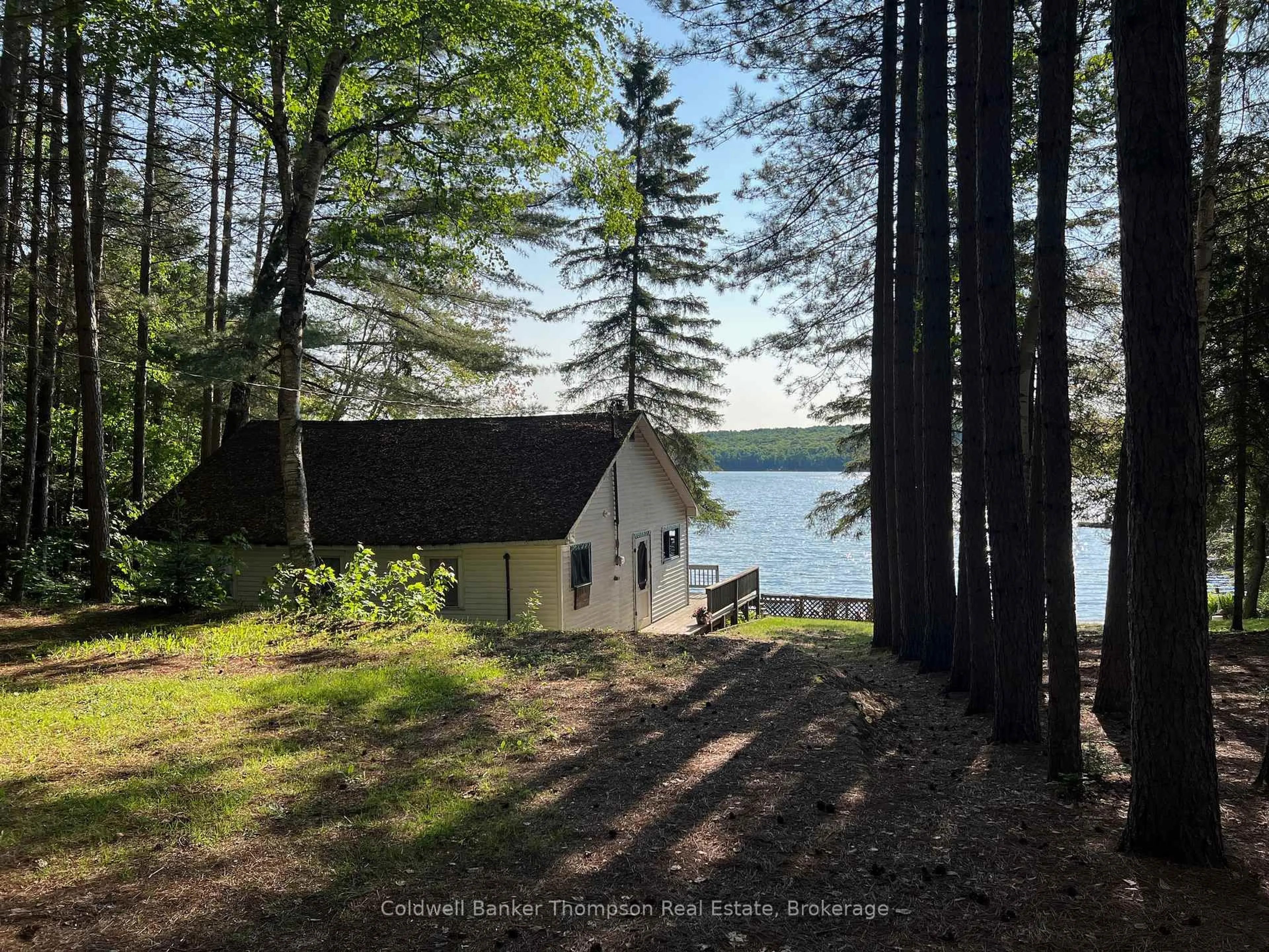 A pic from outside/outdoor area/front of a property/back of a property/a pic from drone, water/lake/river/ocean view for 7 Machar Pt, Machar Ontario P0A 1X0