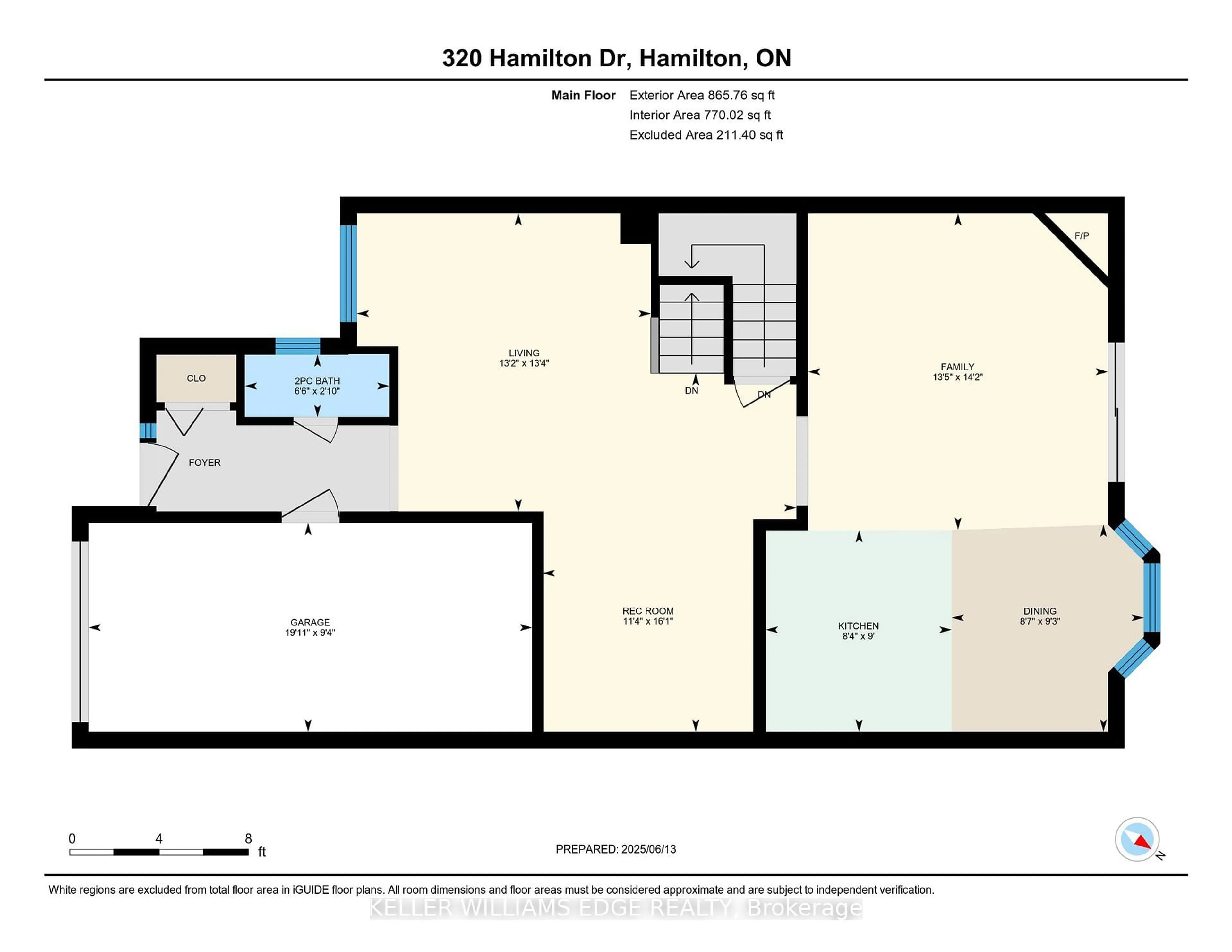 Floor plan for 320 Hamilton Dr #10, Hamilton Ontario L9G 4W6