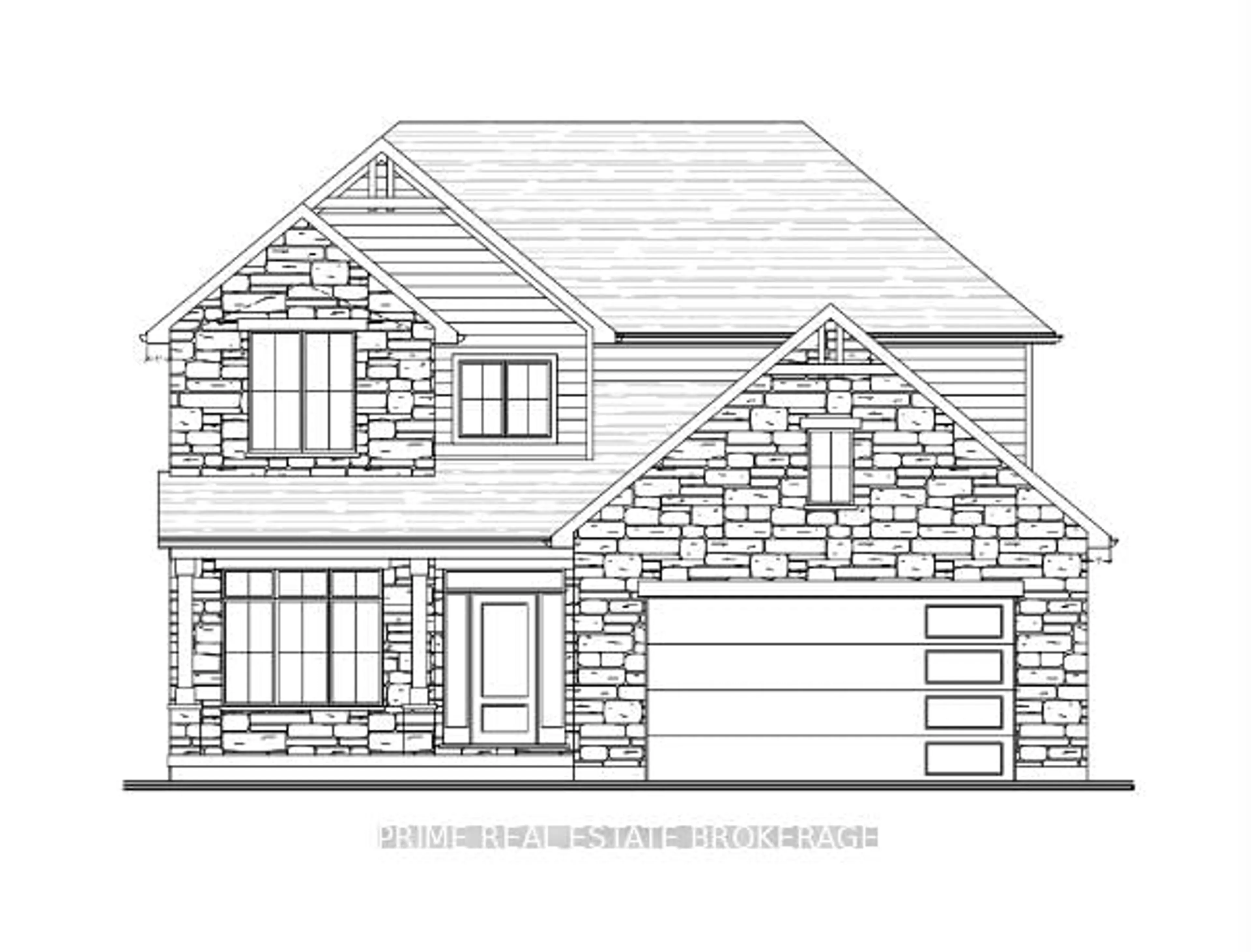 Home with brick exterior material, building for Lot 7 Hardy Dr, Strathroy-Caradoc Ontario N7G 0G2