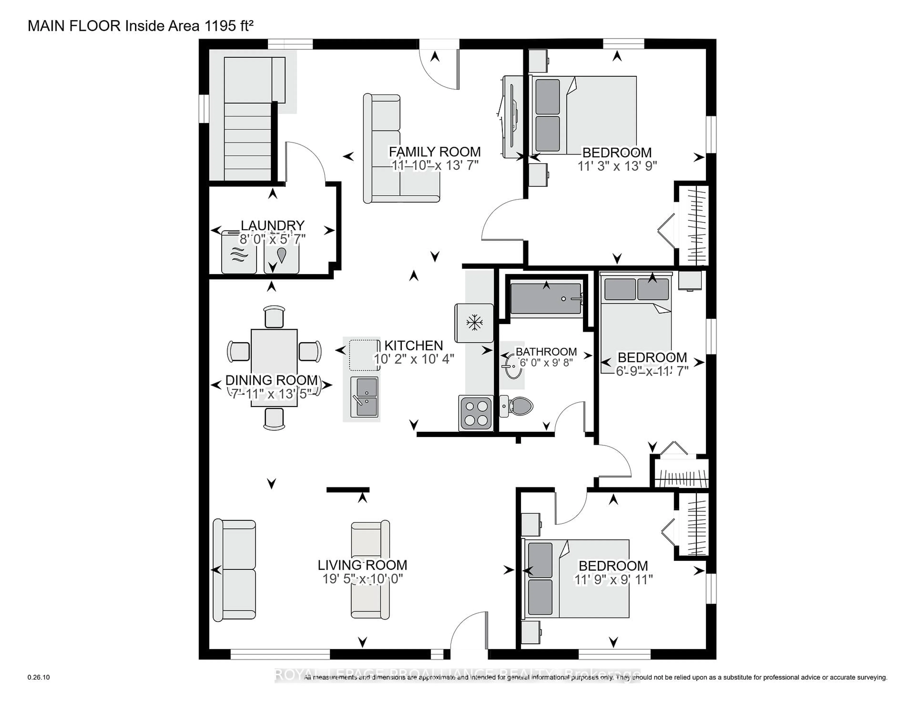 Floor plan for 11 Broadway Ave, Brockville Ontario K6V 1T9