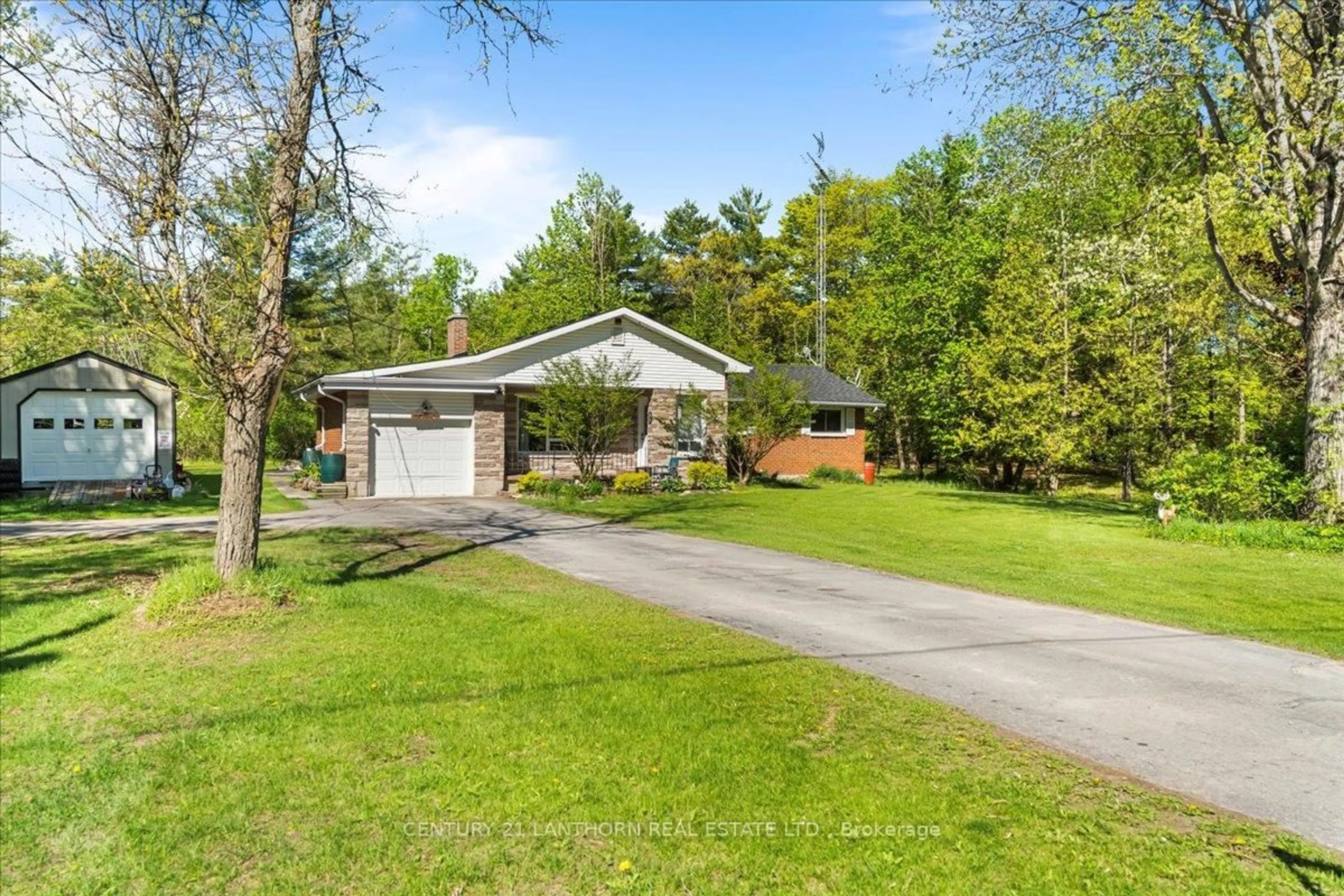 A pic from outside/outdoor area/front of a property/back of a property/a pic from drone, street for 152 McCleary Rd, Limoges Ontario K0K 2M0