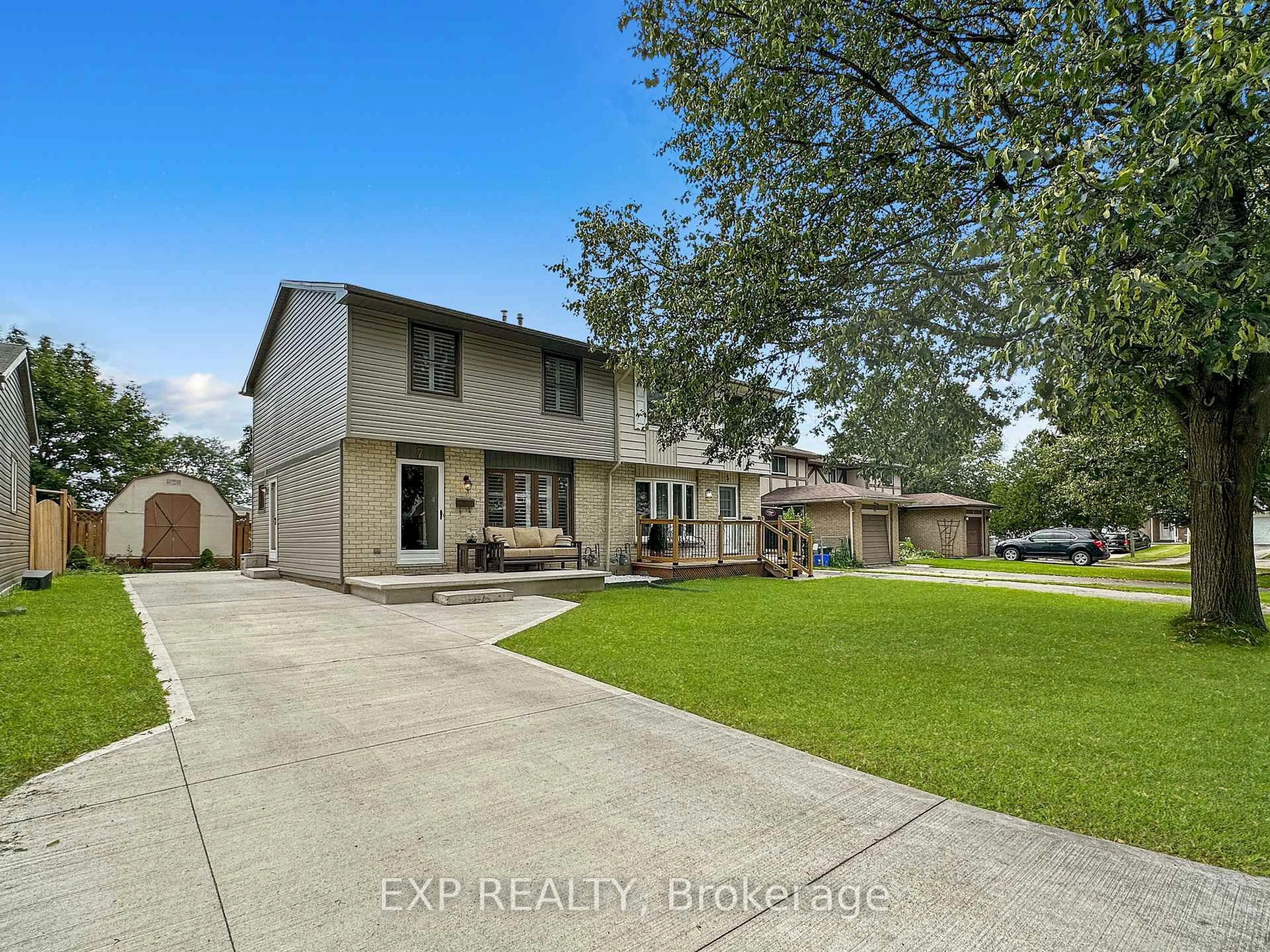 Home with brick exterior material, street for 7 Acton Cres, London South Ontario N6E 1W6