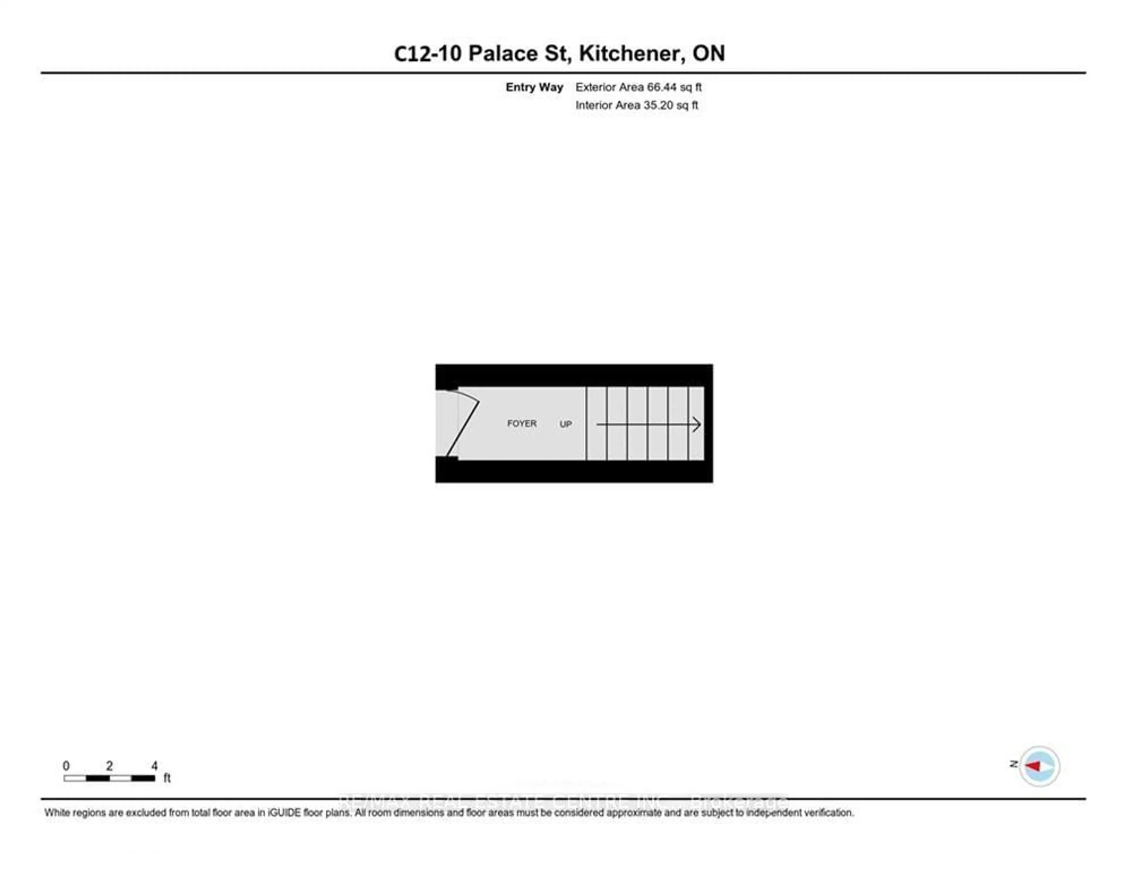 Floor plan for 10 PALACE St #C12, Kitchener Ontario N2E 0J3