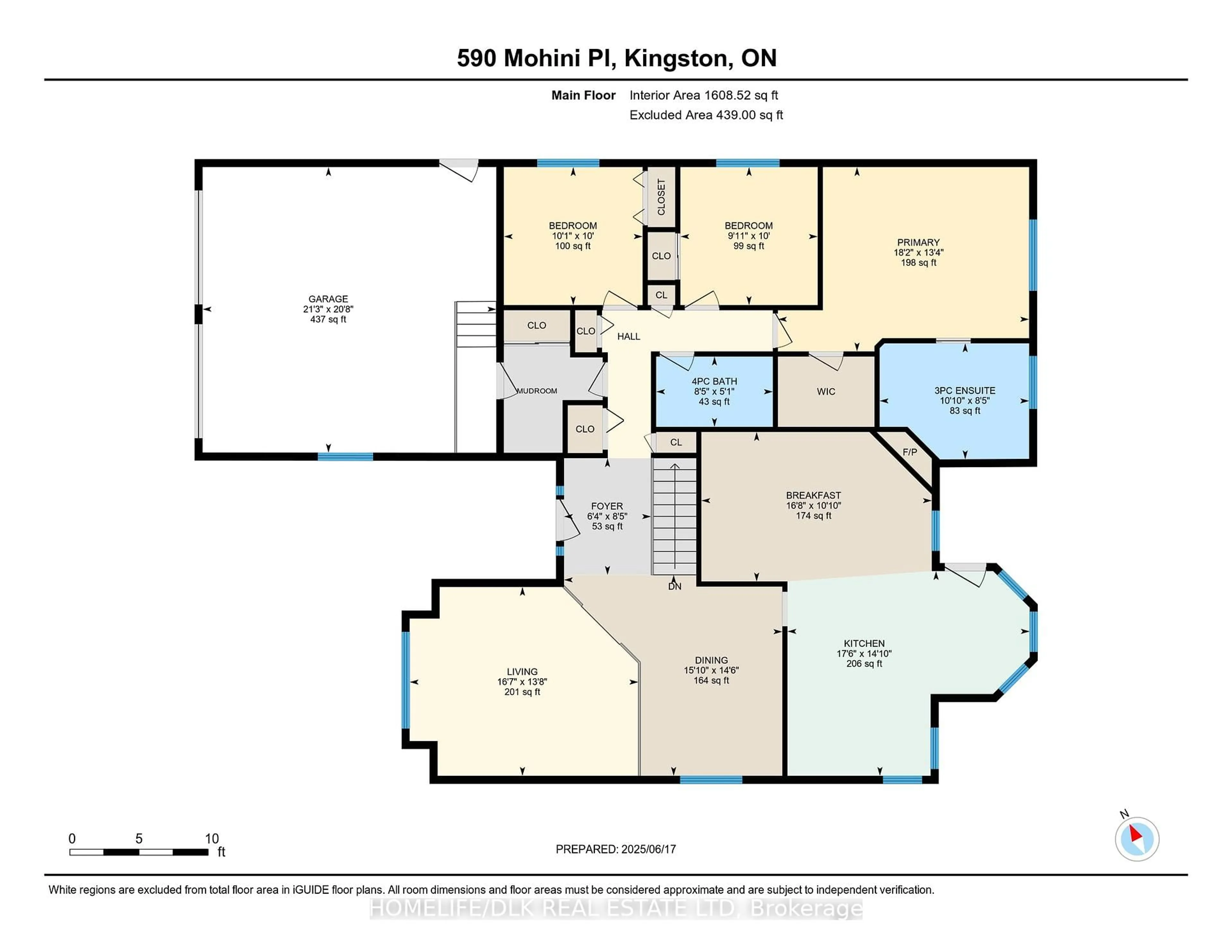Floor plan for 590 Mohini Pl, Kingston Ontario K7M 8X1