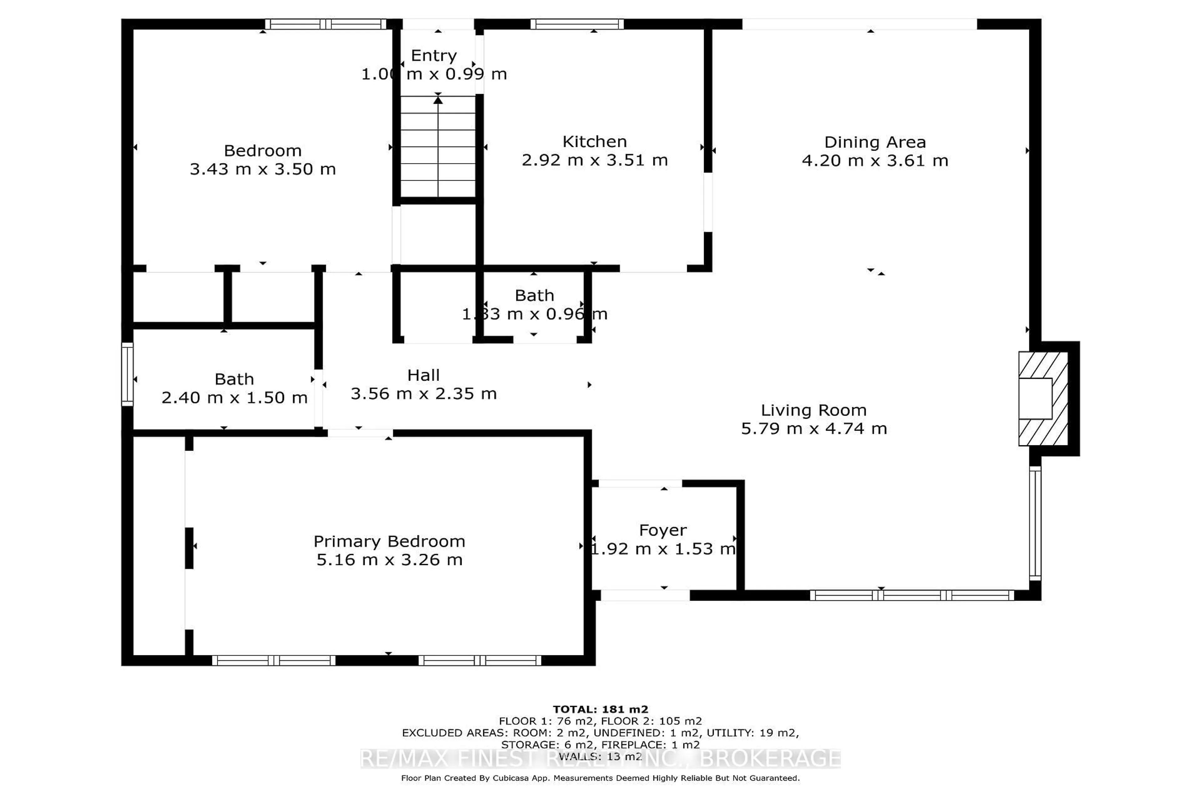 Floor plan for 644 Victoria St, Kingston Ontario K7K 4S4