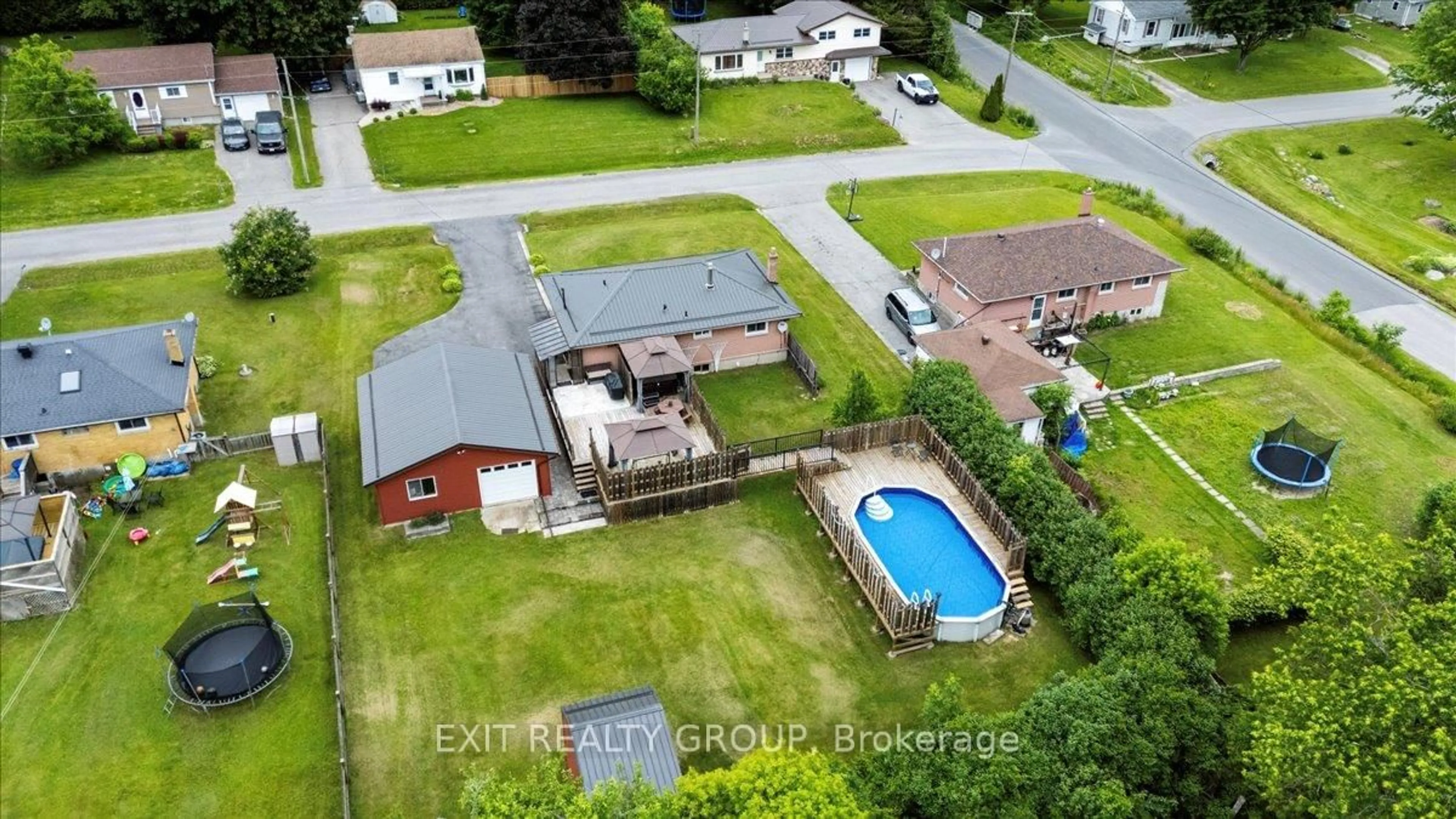 A pic from outside/outdoor area/front of a property/back of a property/a pic from drone, water/lake/river/ocean view for 29 Barry Rd, Quinte West Ontario K8V 0M3
