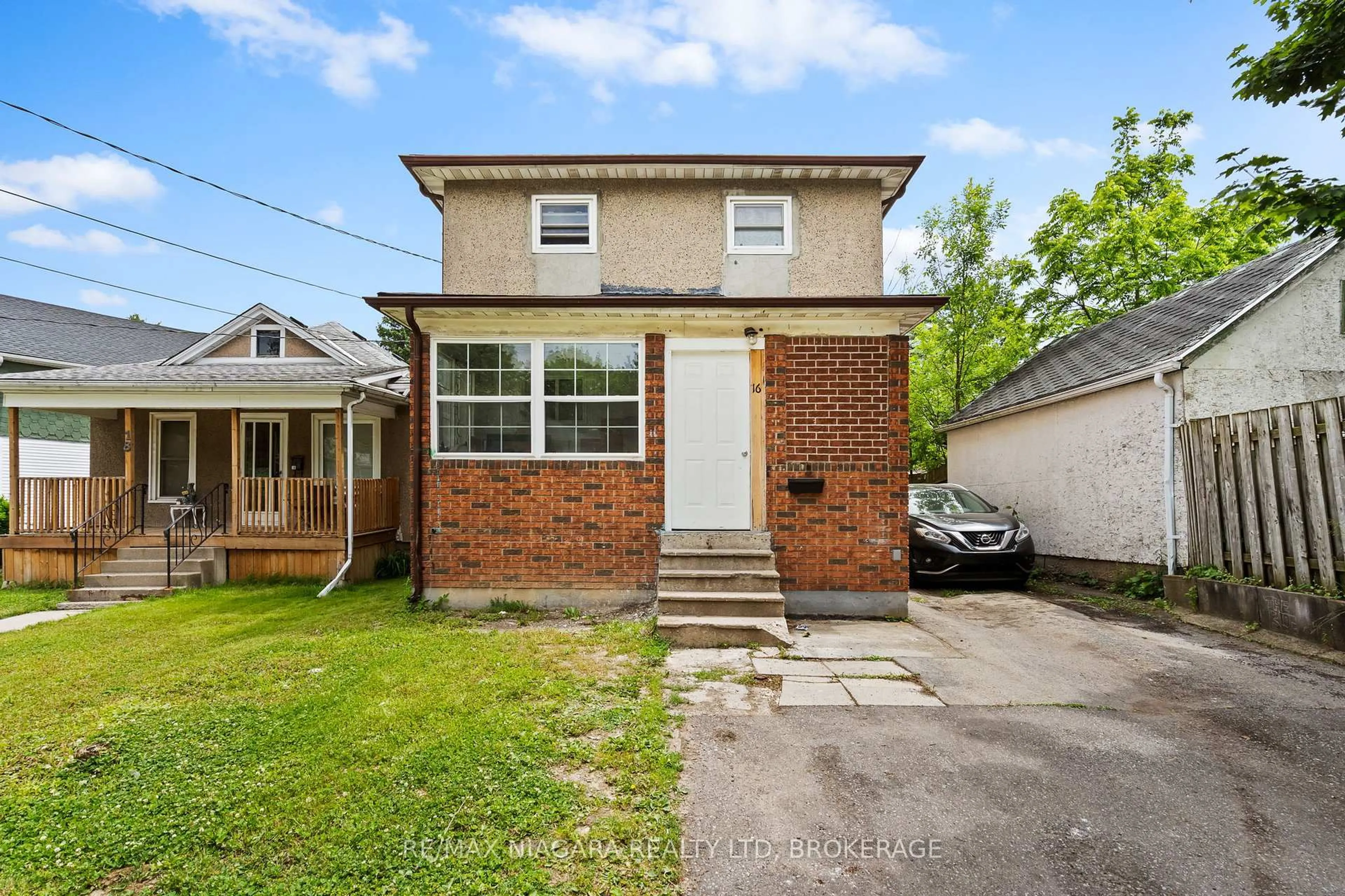 Home with brick exterior material, street for 16 Margery Rd, Welland Ontario L3B 2P6