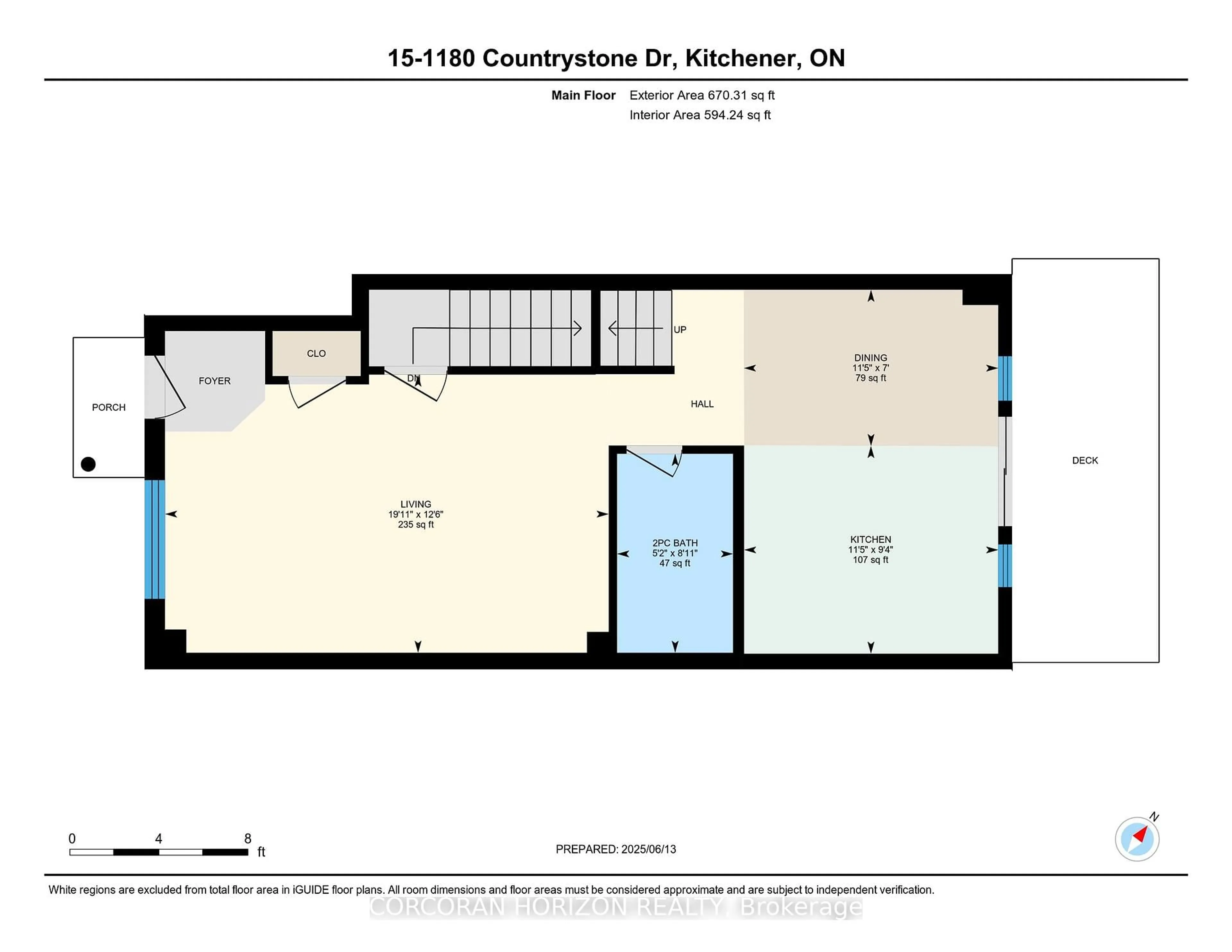 Floor plan for 1180 Countrystone Dr #15, Kitchener Ontario N2N 0B9
