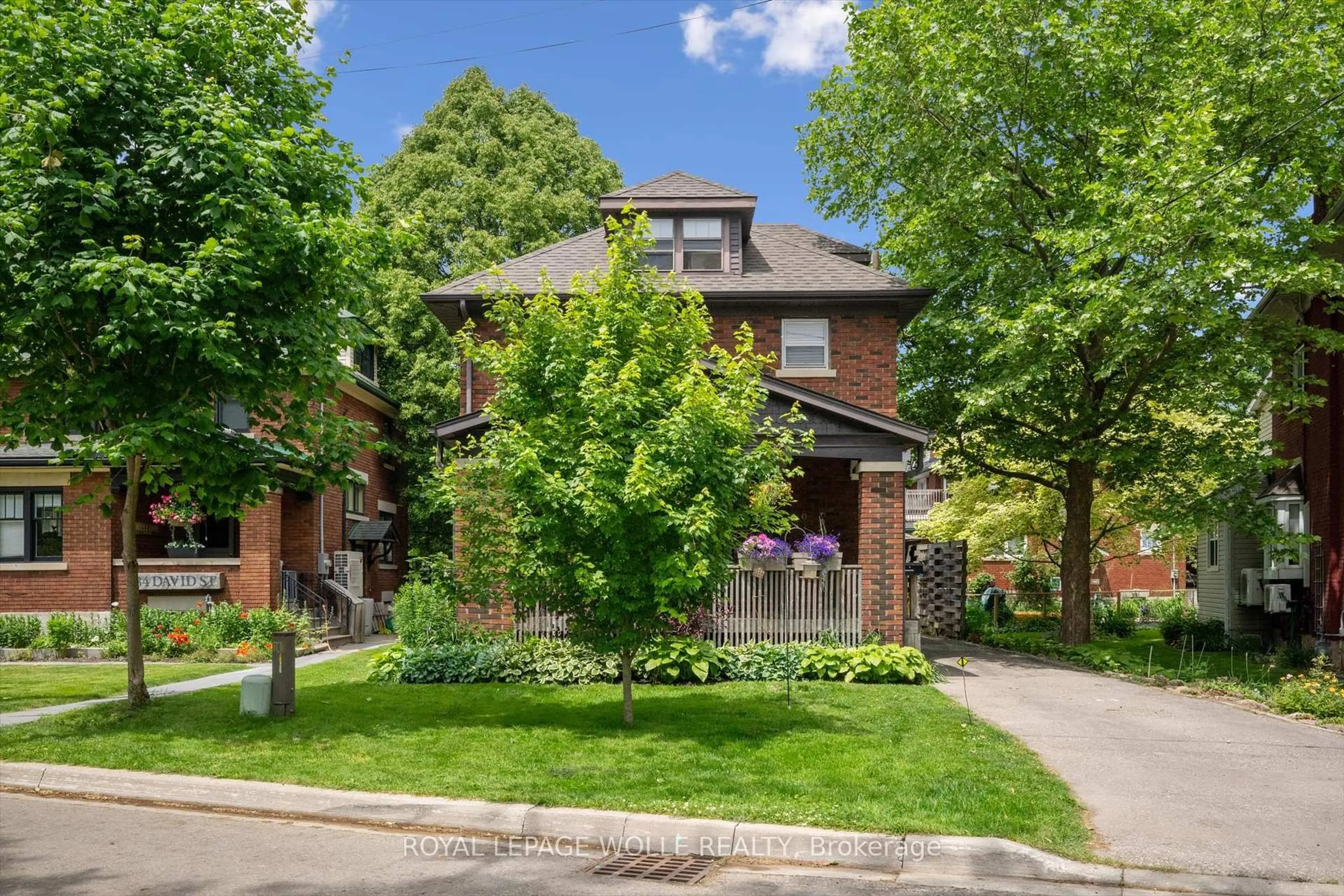 Home with brick exterior material, street for 180 David St, Kitchener Ontario N2G 1Y5