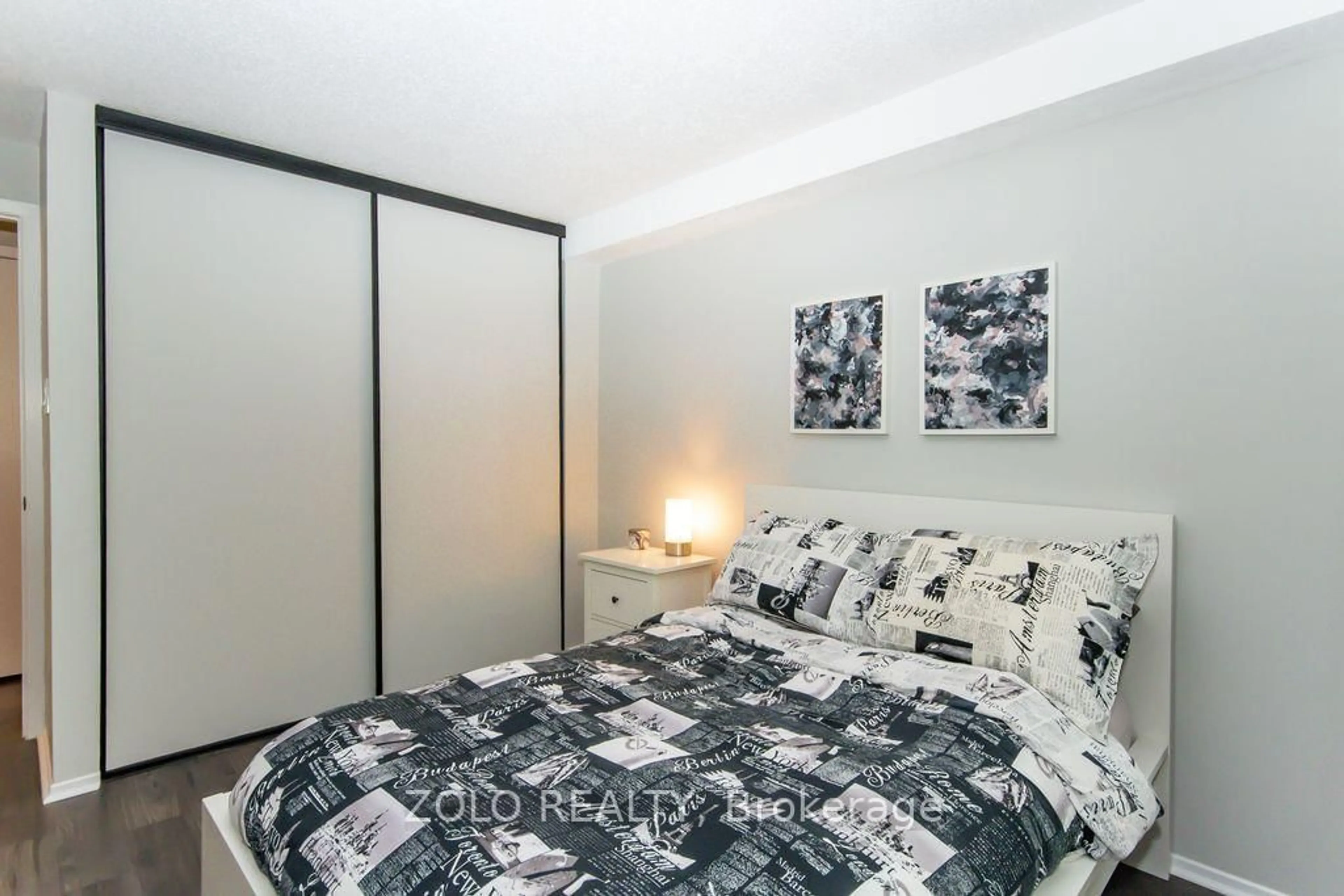 Bedroom with bed, unknown for 6376 Bilberry Dr #206, Orleans Ontario K1C 4P8