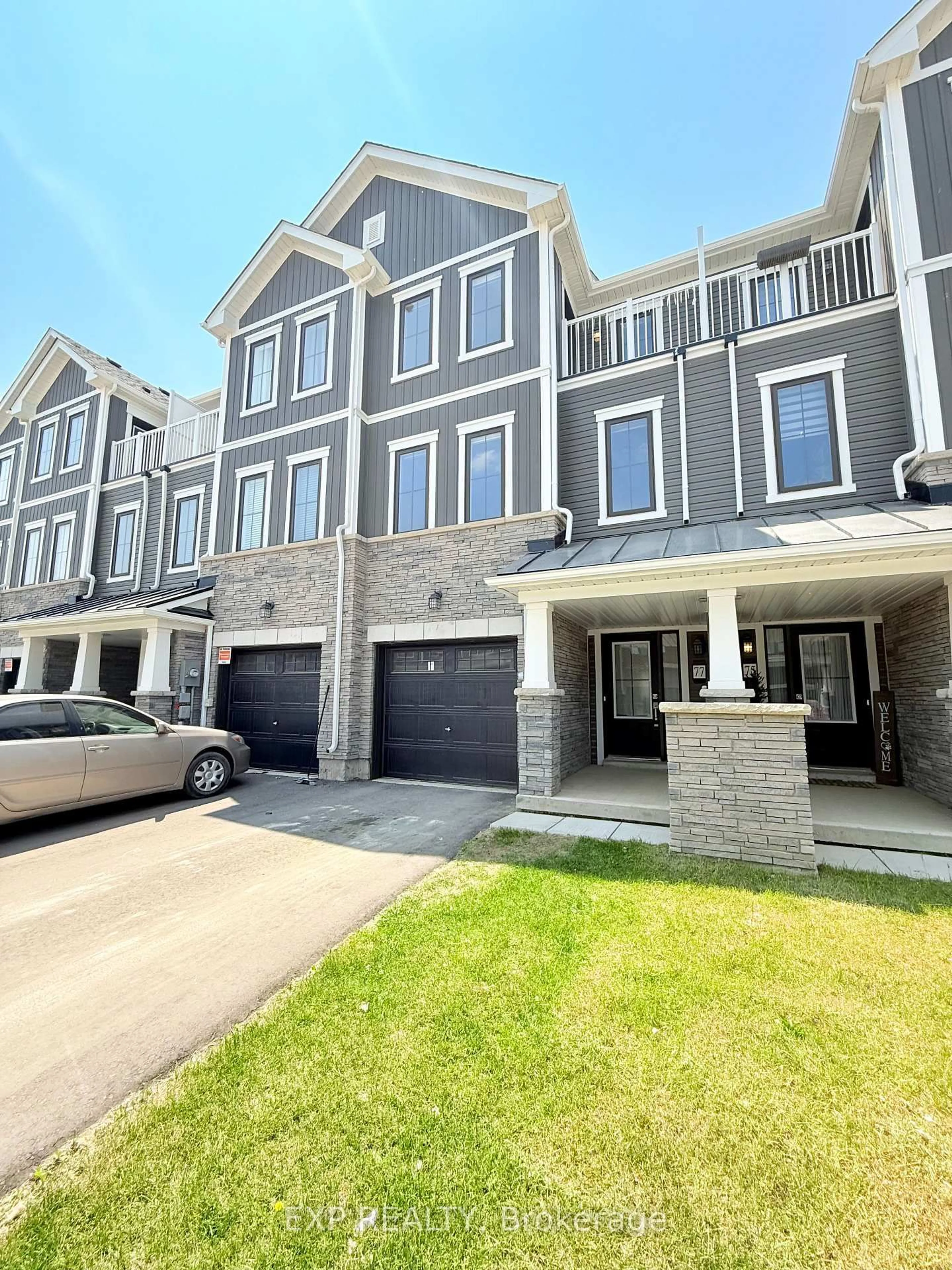 A pic from outside/outdoor area/front of a property/back of a property/a pic from drone, street for 77 Holder Dr, Brant Ontario N3T 0W3