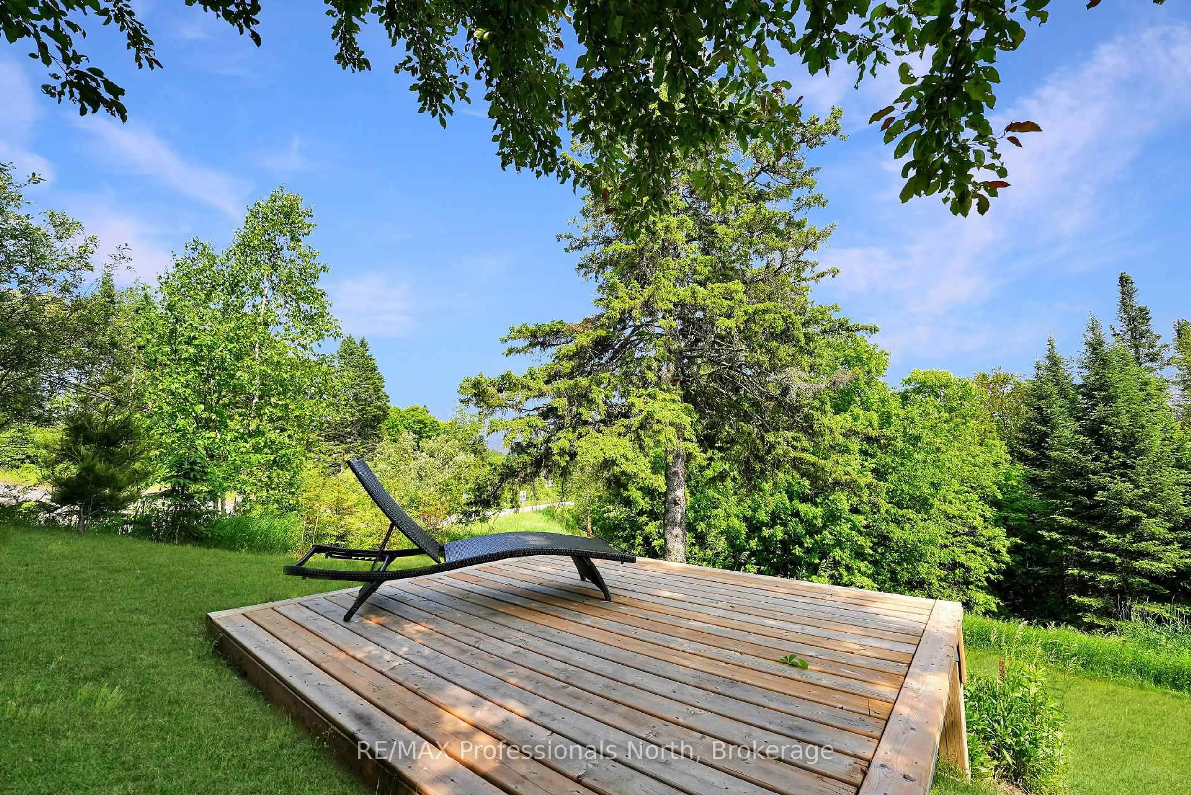 Patio, forest/trees view for 10590 County 503 Rd, Highlands East Ontario K0M 1R0