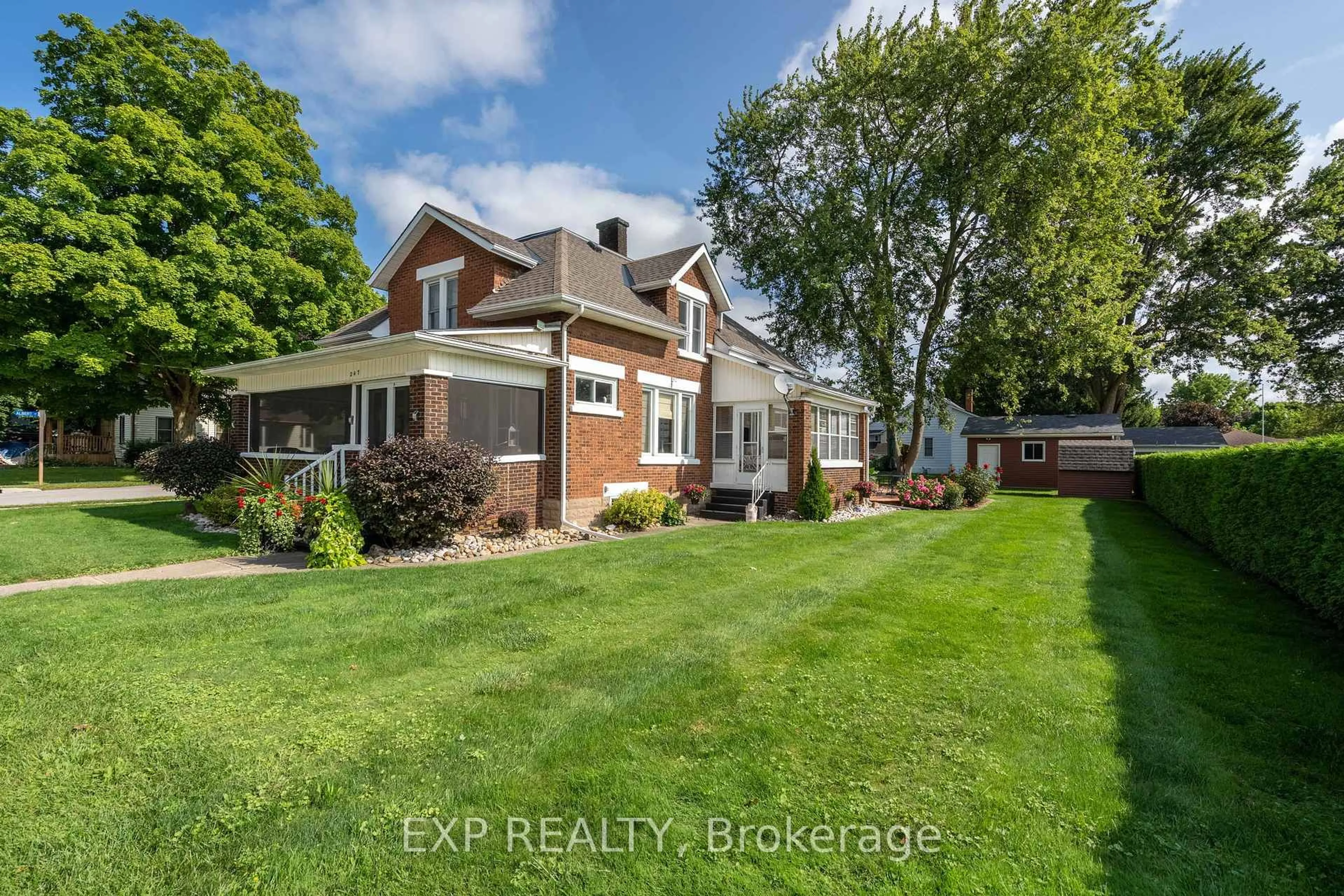 A pic from outside/outdoor area/front of a property/back of a property/a pic from drone, street for 247 Furnival Rd, West Elgin Ontario N0L 2C0