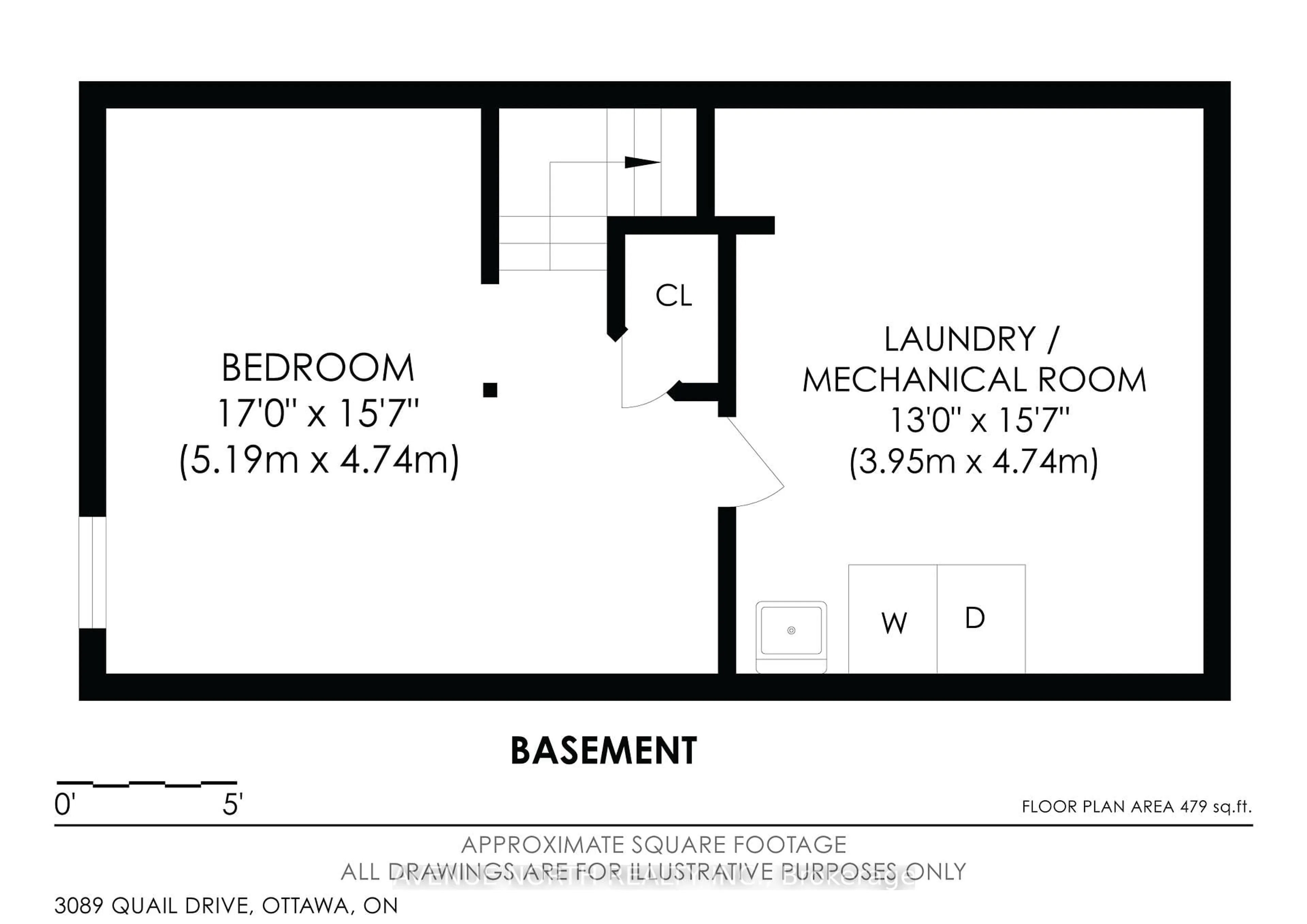 Floor plan for 3089 Quail Dr #7, Ottawa Ontario K1T 1T9