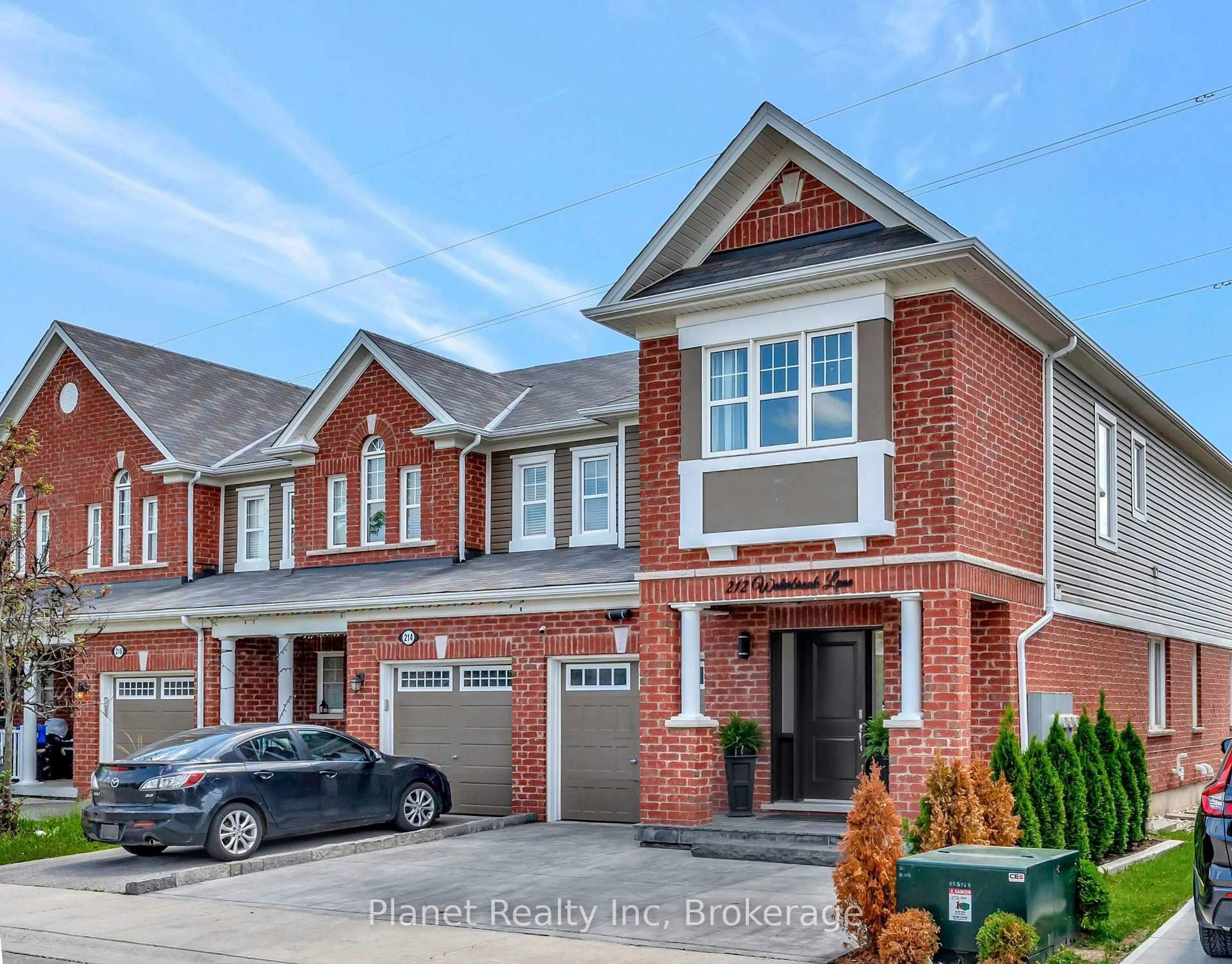 Home with brick exterior material, street for 212 Waterbrook Lane, Kitchener Ontario N2P 0H7