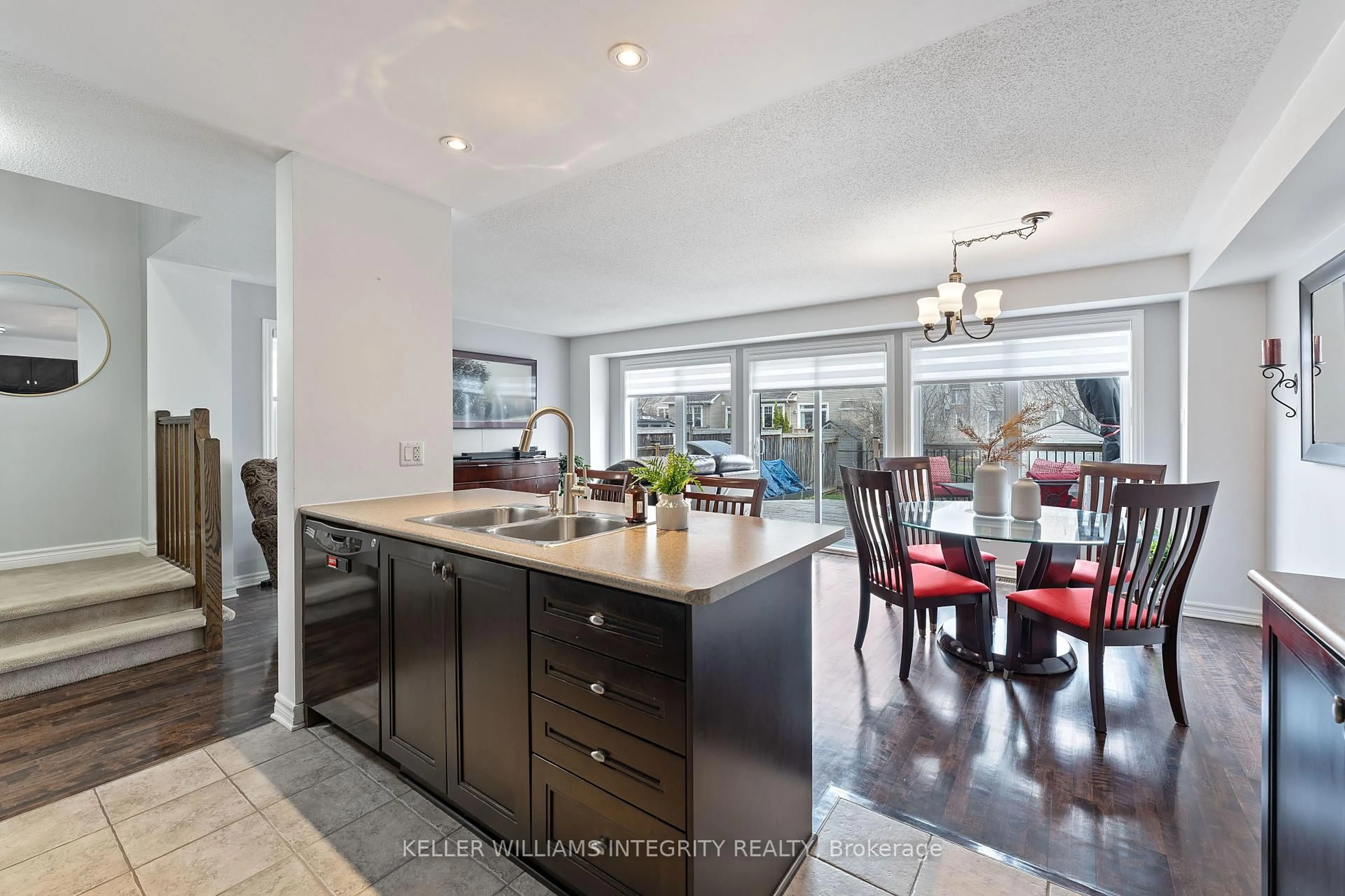 Open concept kitchen, ceramic/tile floor for 509 Cherokee Way, Ottawa Ontario K2S 0H5