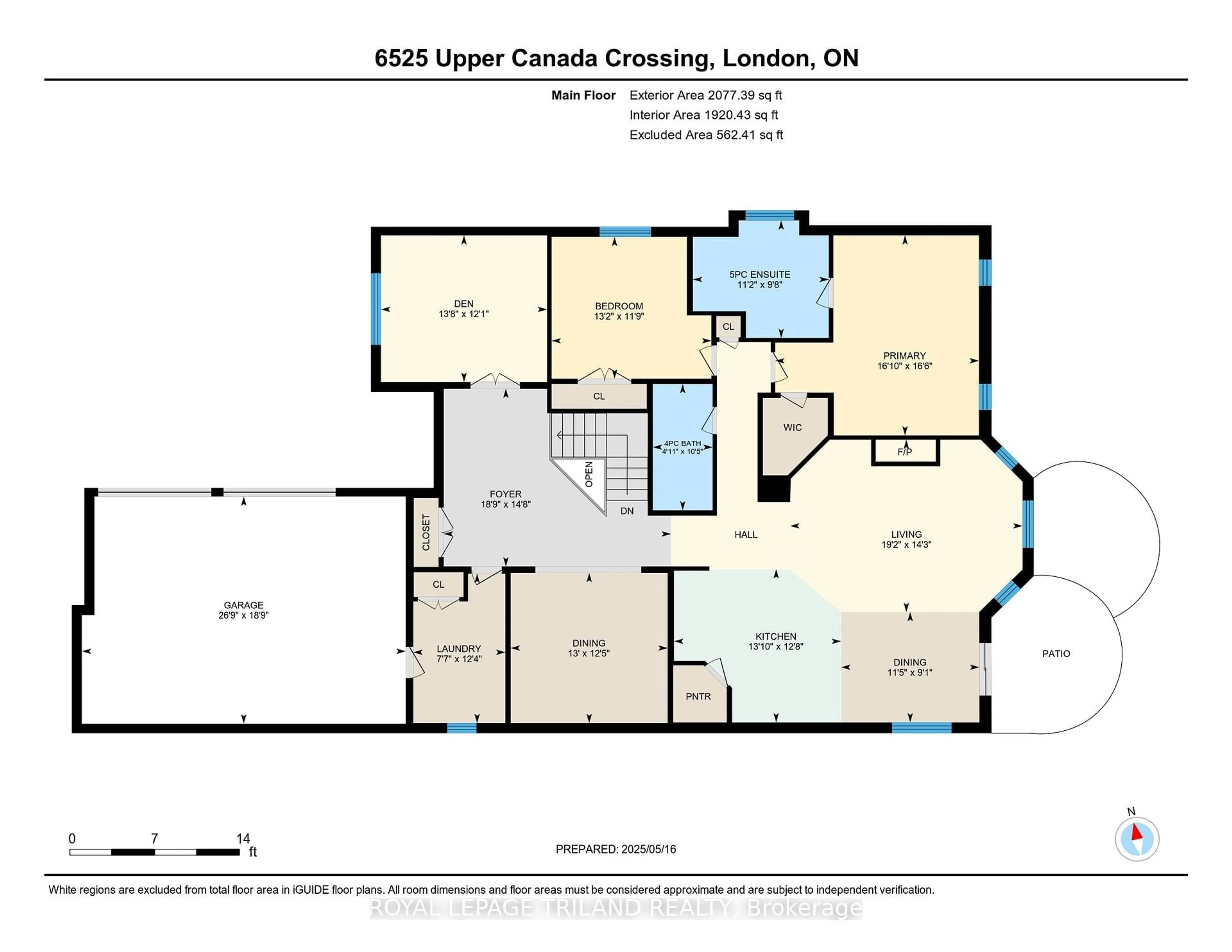 Floor plan for 6525 Upper Canada Cross Crossing, London South Ontario N6P 0B9