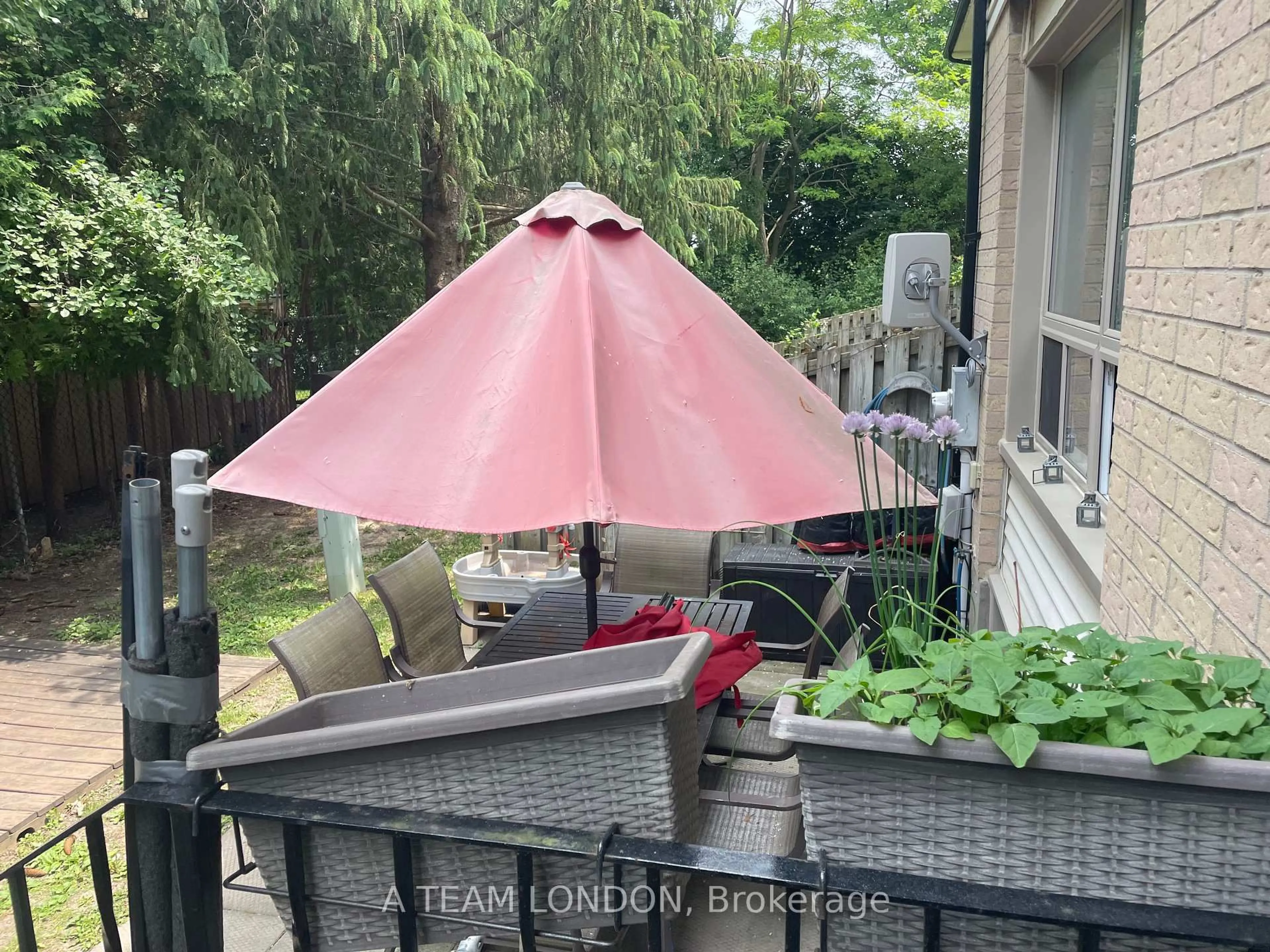 Patio, water/lake/river/ocean view for 355 Sandringham Cres #41, London South Ontario N6C 5K3