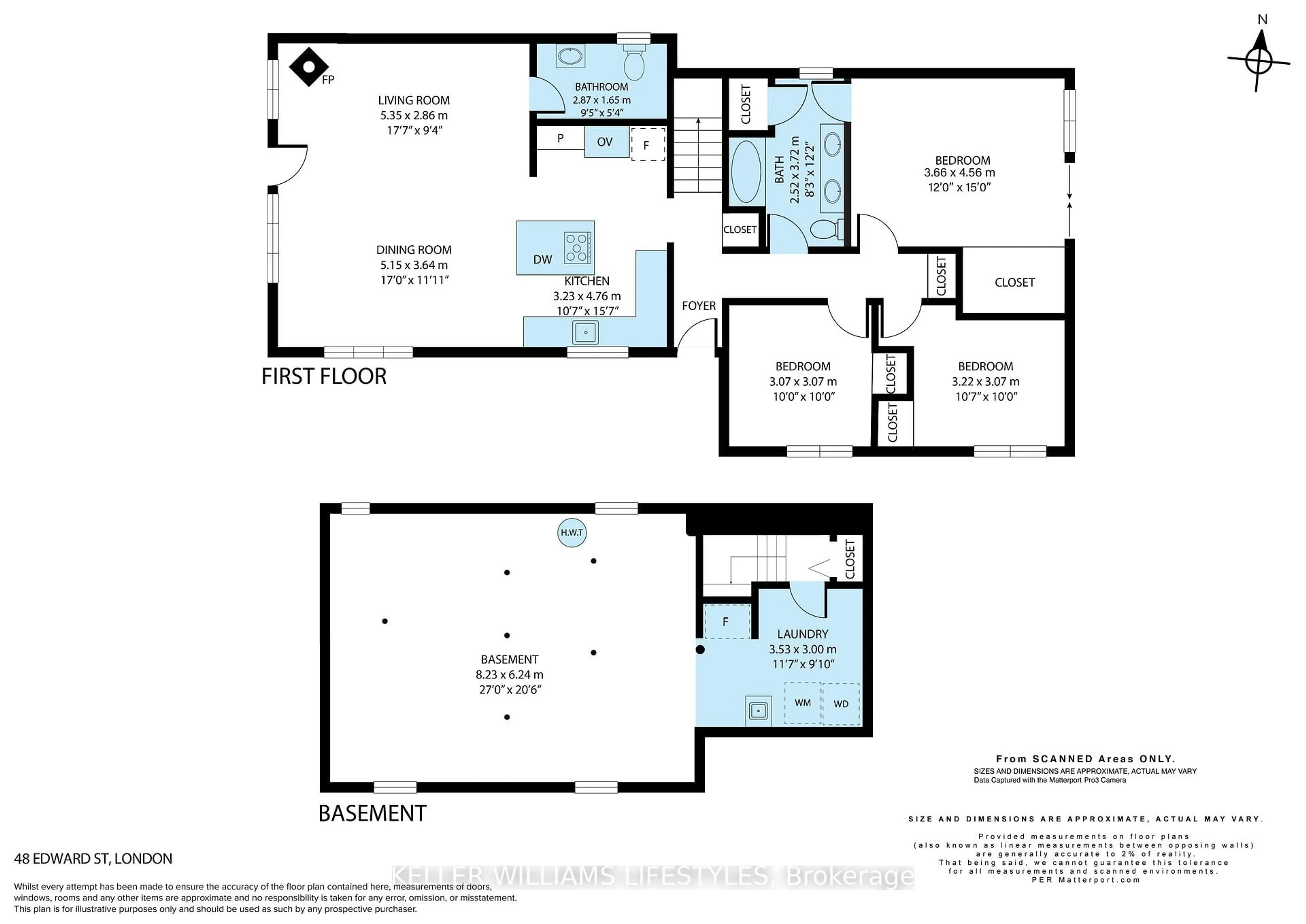 Floor plan for 48 Edward St, London South Ontario N6C 3H2