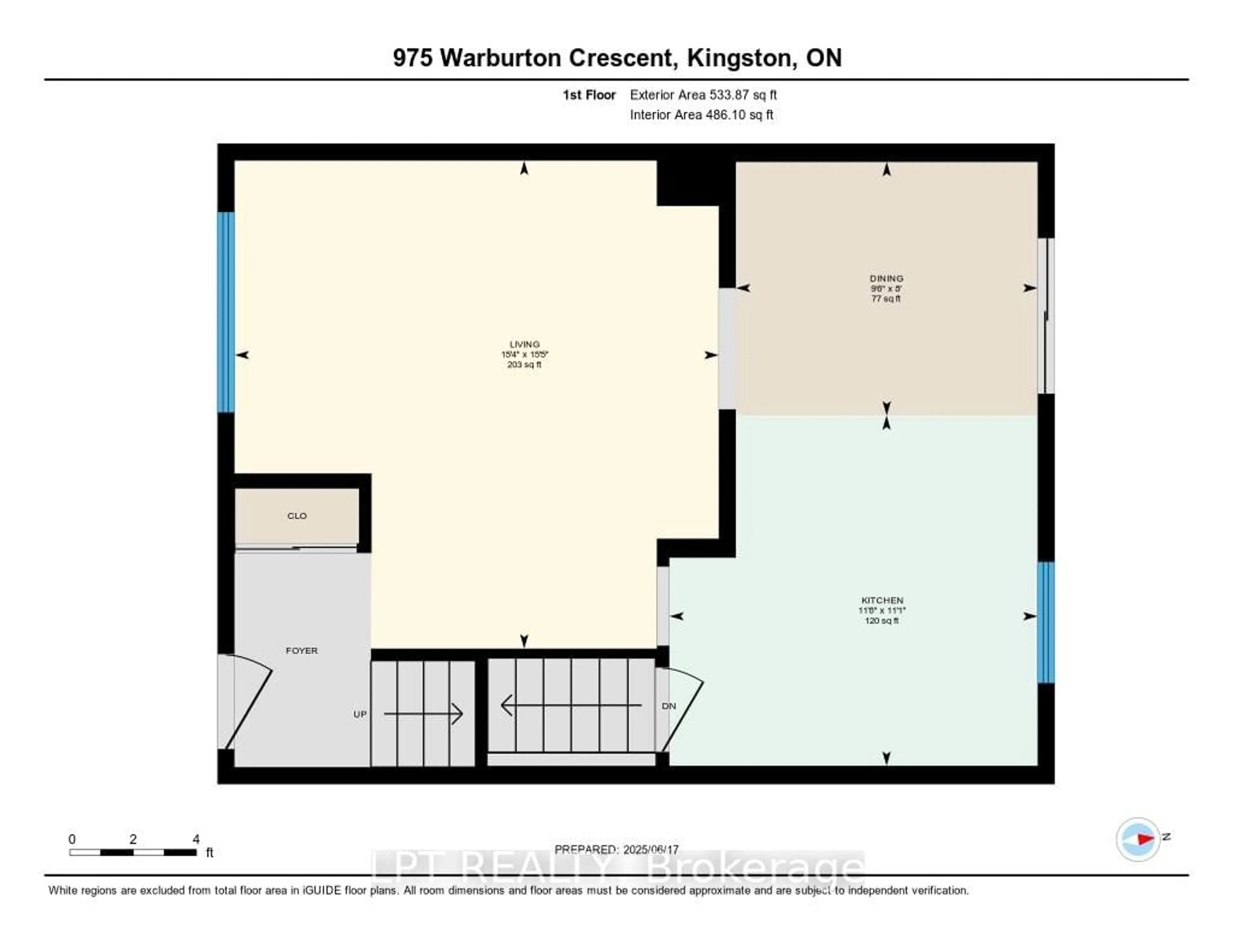 Floor plan for 975 Warburton Cres, Kingston Ontario K7M 8L1