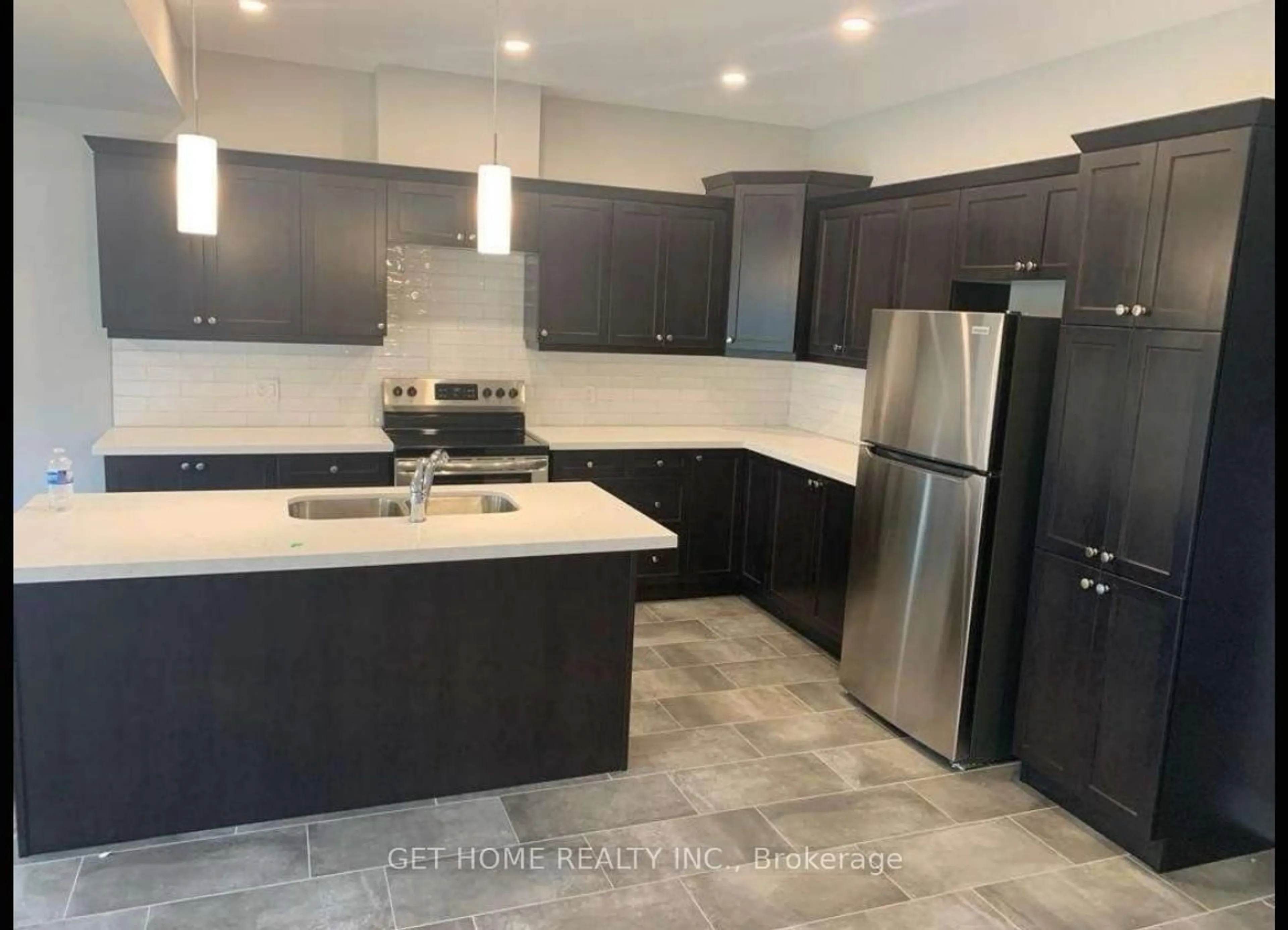 Open concept kitchen, ceramic/tile floor for 7181 Parsa St, Niagara Falls Ontario L2H 3T1