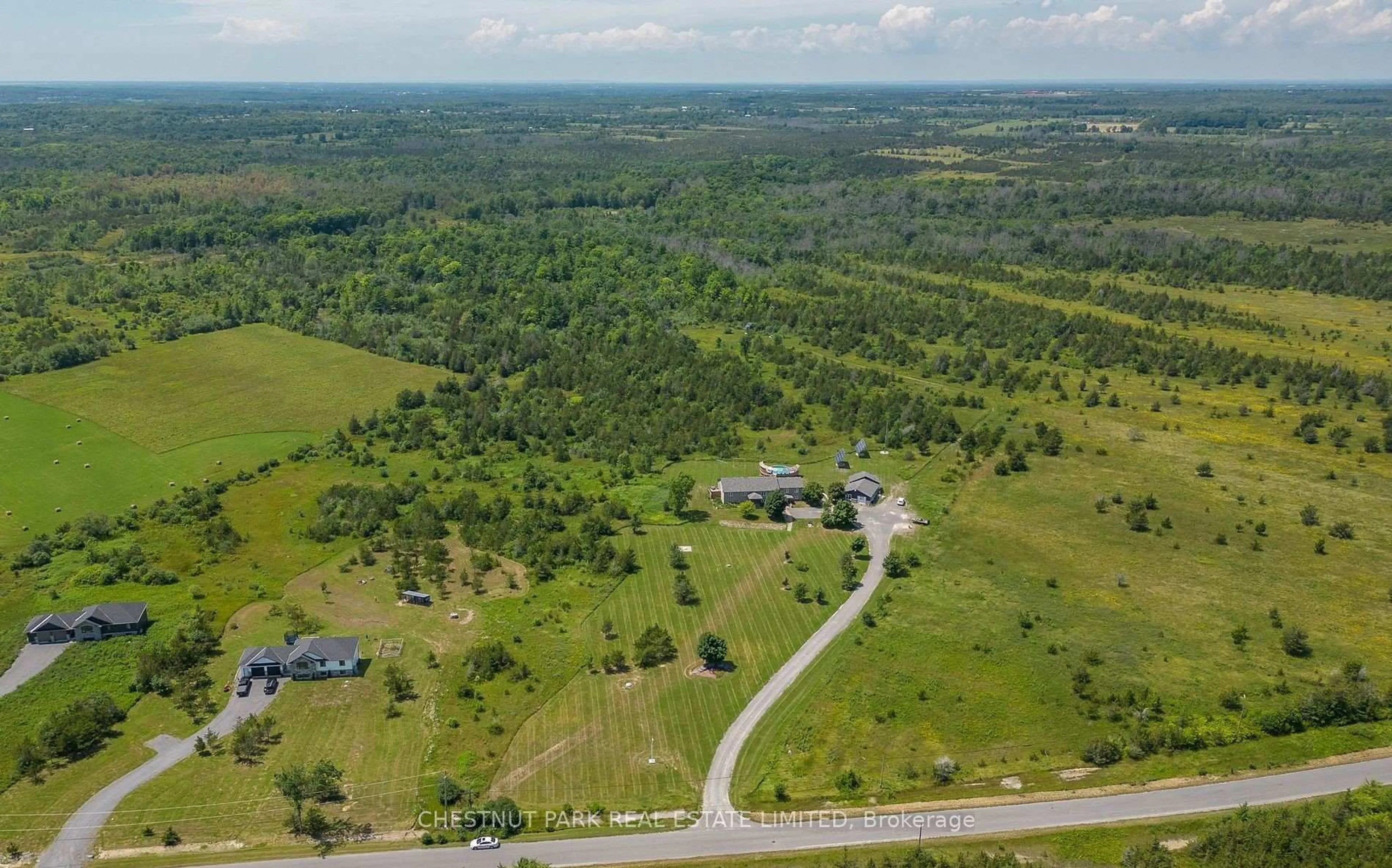 A pic from outside/outdoor area/front of a property/back of a property/a pic from drone, unknown for 1398 Old Milford Rd, Prince Edward County Ontario K0K 2T0