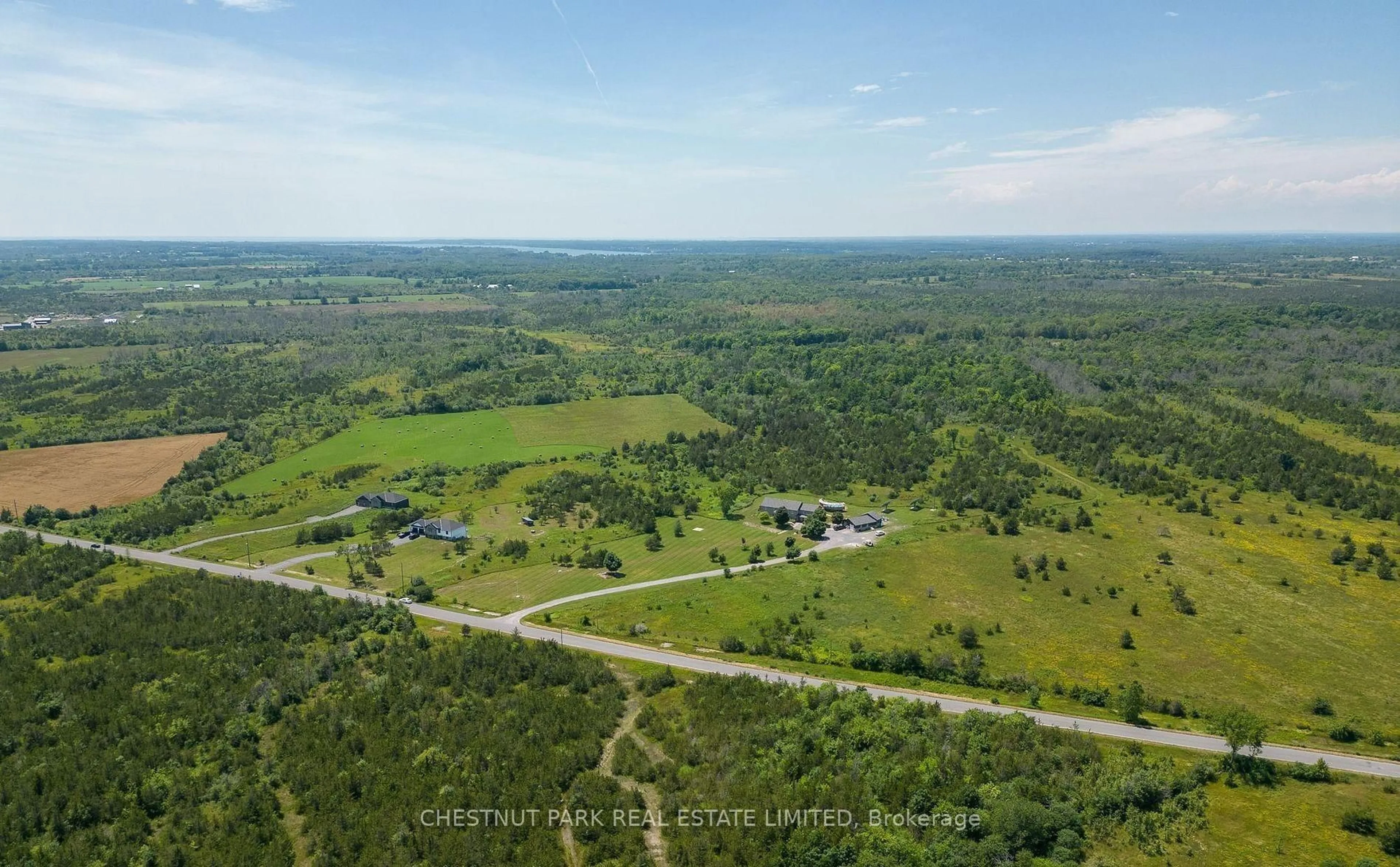 A pic from outside/outdoor area/front of a property/back of a property/a pic from drone, forest/trees view for 1398 Old Milford Rd, Prince Edward County Ontario K0K 2T0